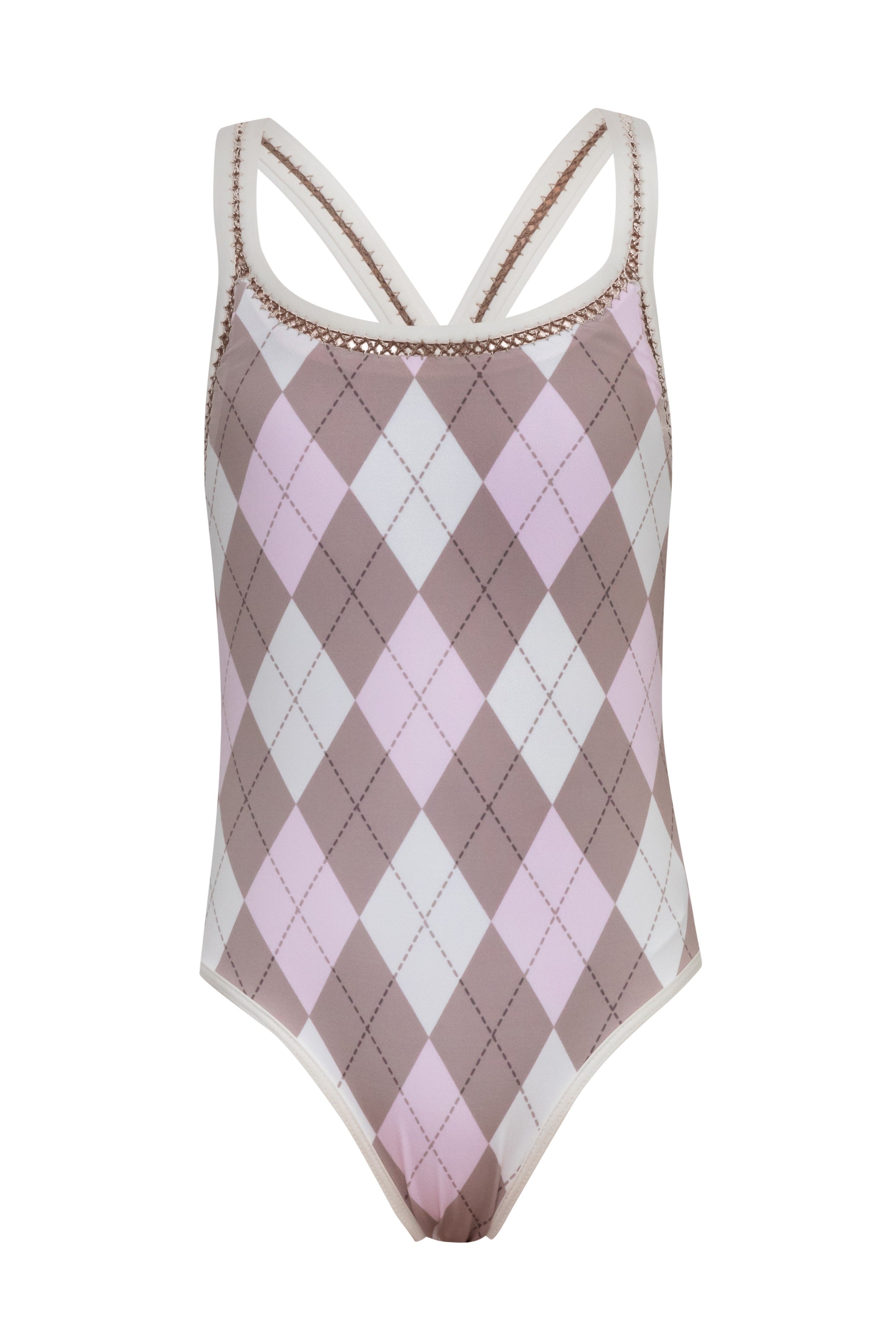 Crossed - Argyle One Piece