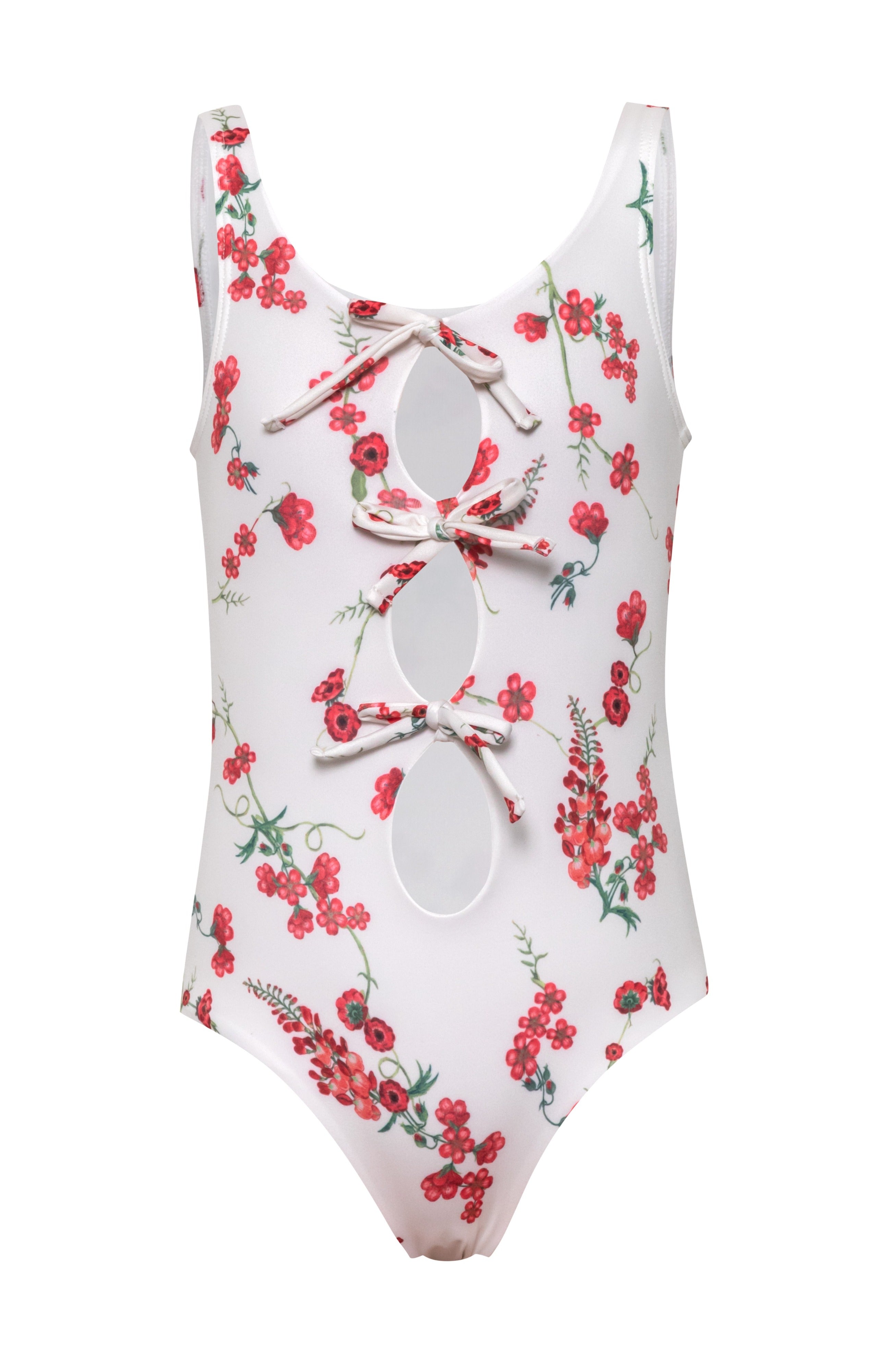 Tiny Tie - Fresia Red One Piece