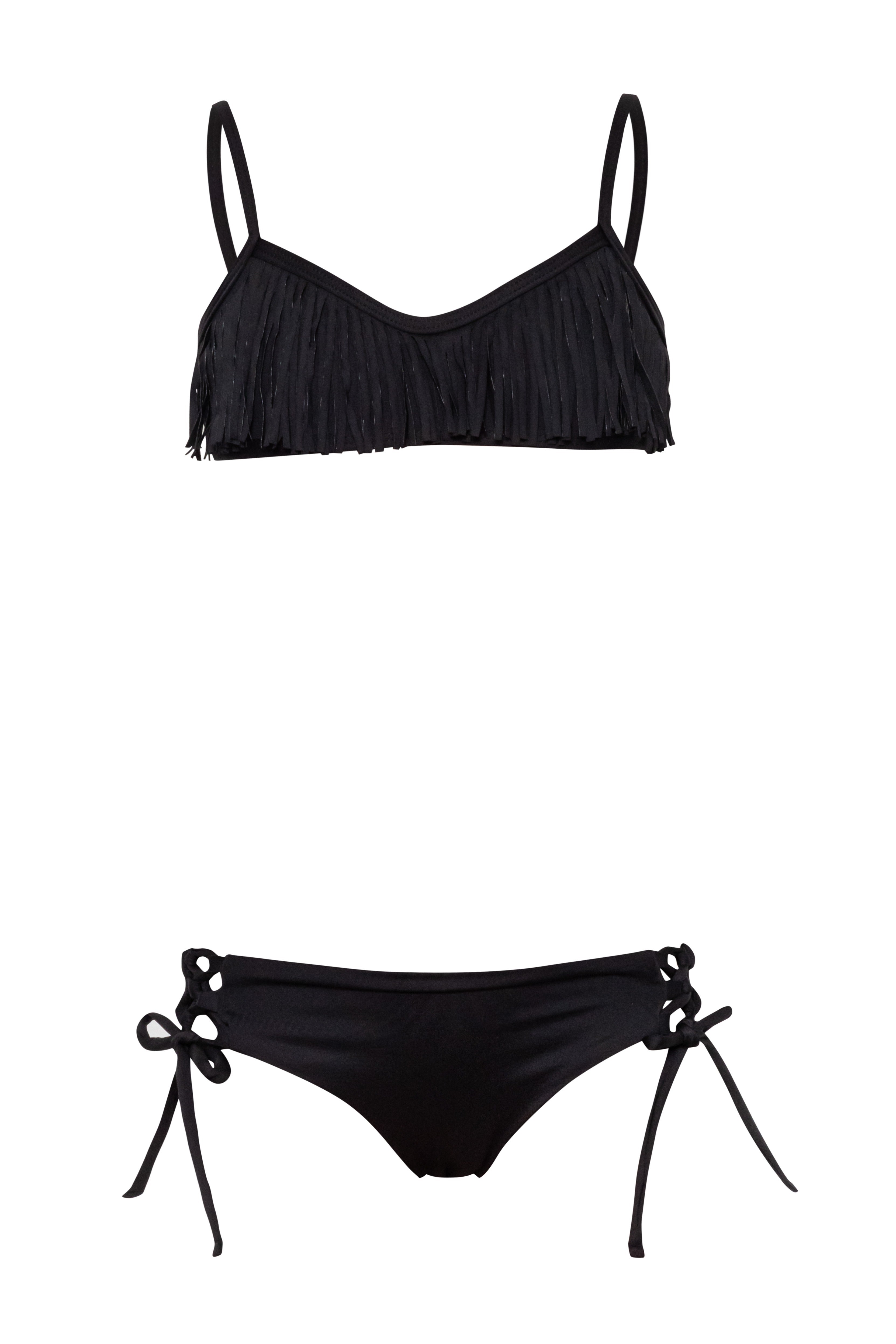 Fringie - Black Bikini Set (FINAL SALE)