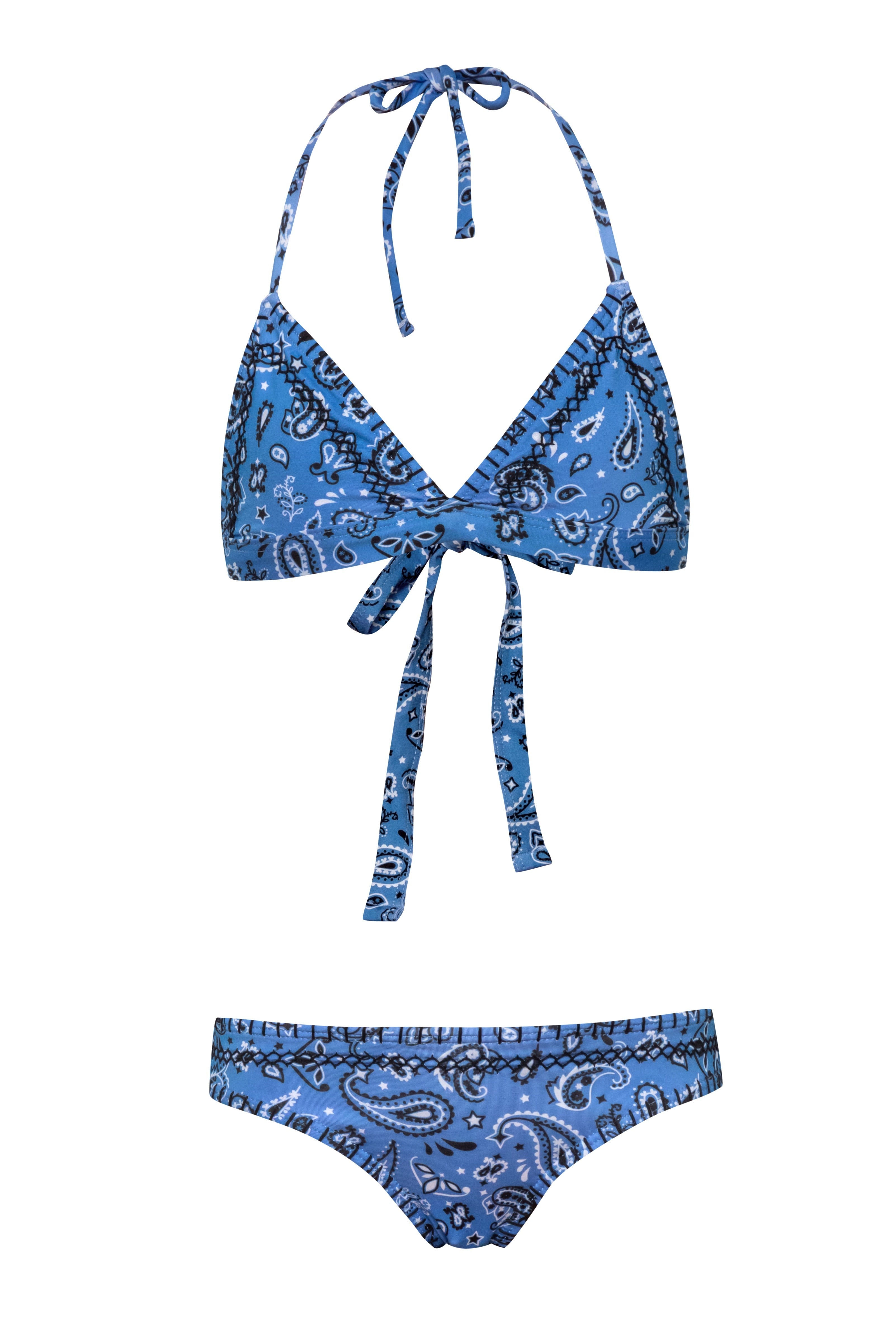 Try Angle - Bandana Blue Bikini Set