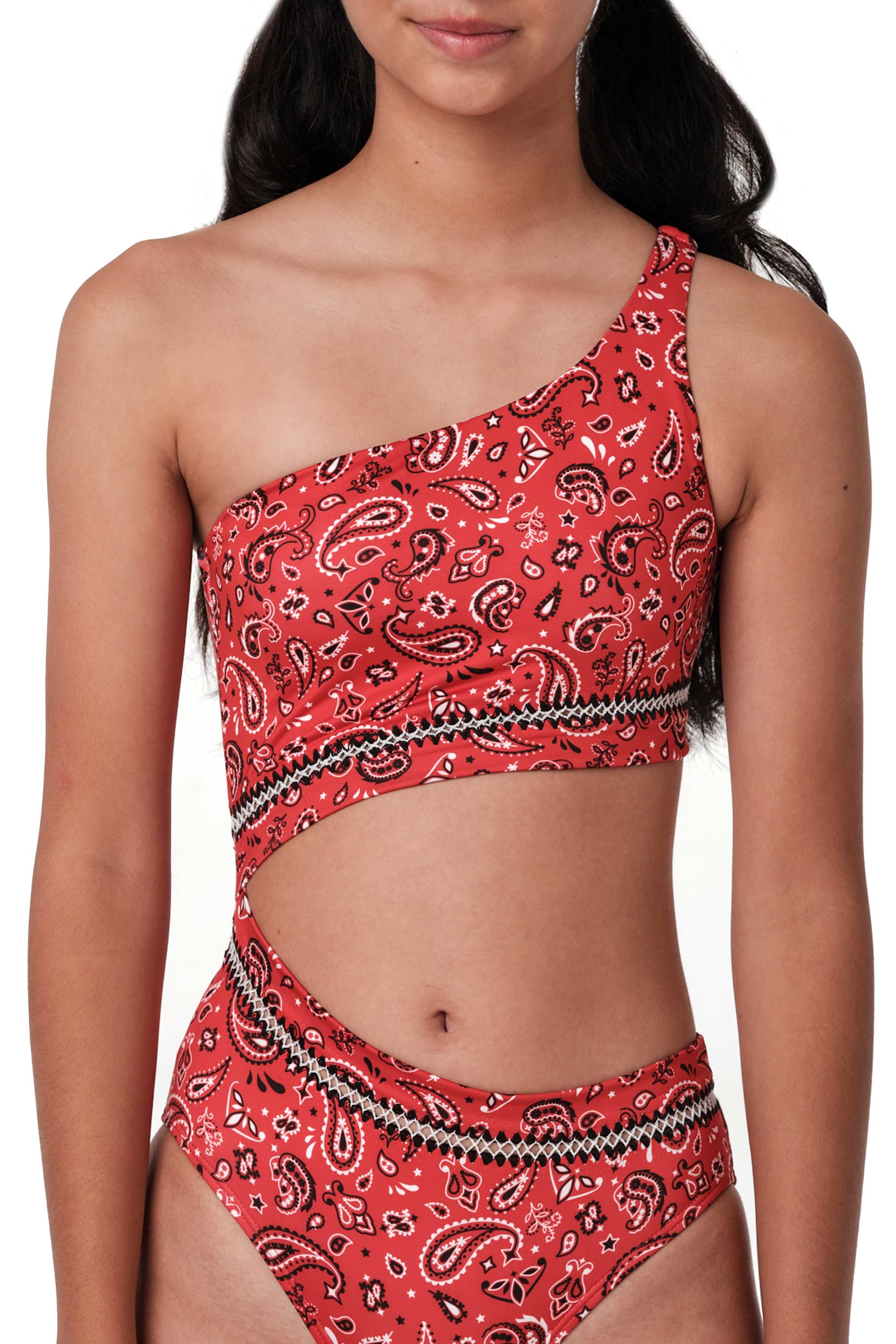 Details - Bandana Red One Piece