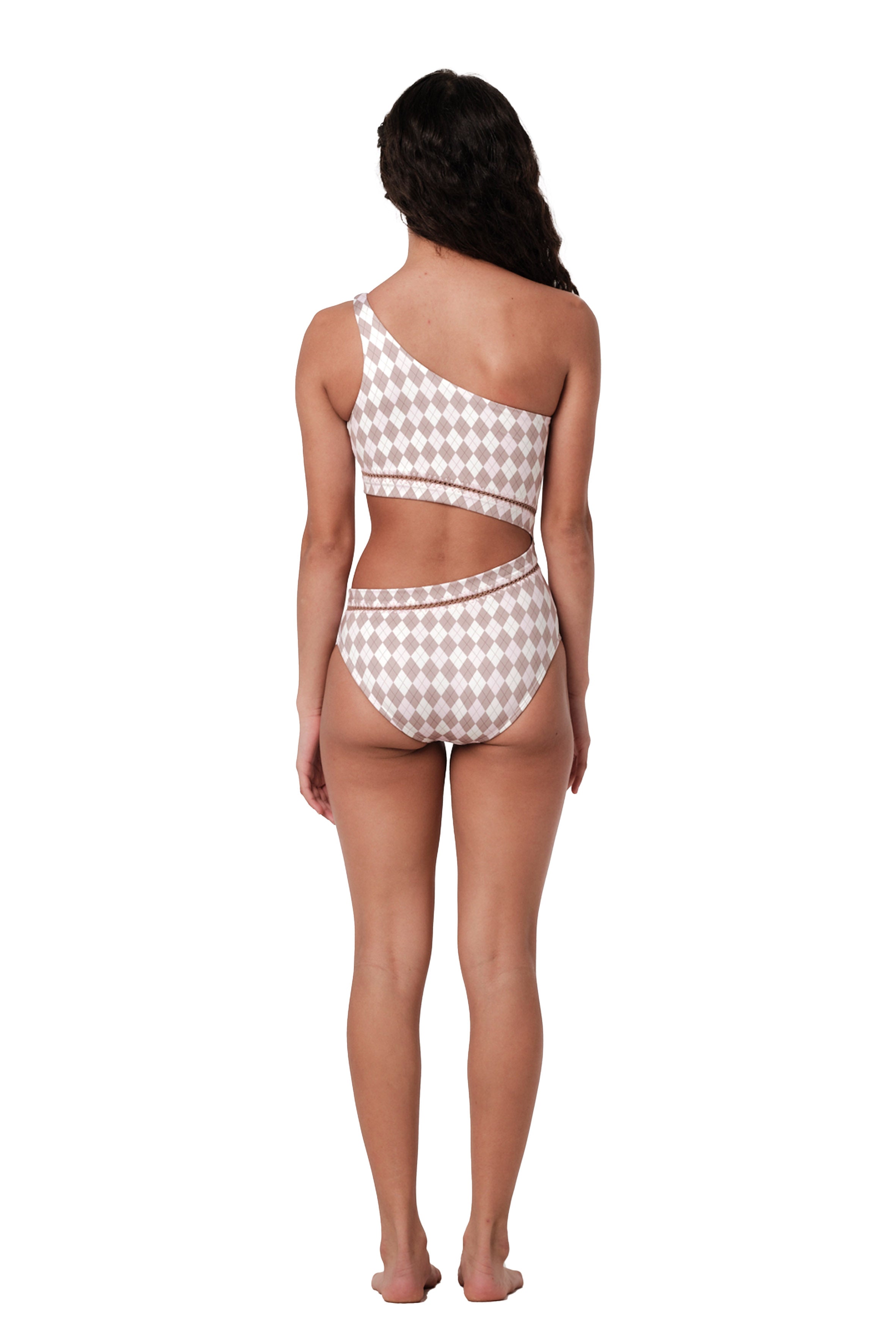 Details - Argyle Pink One Piece