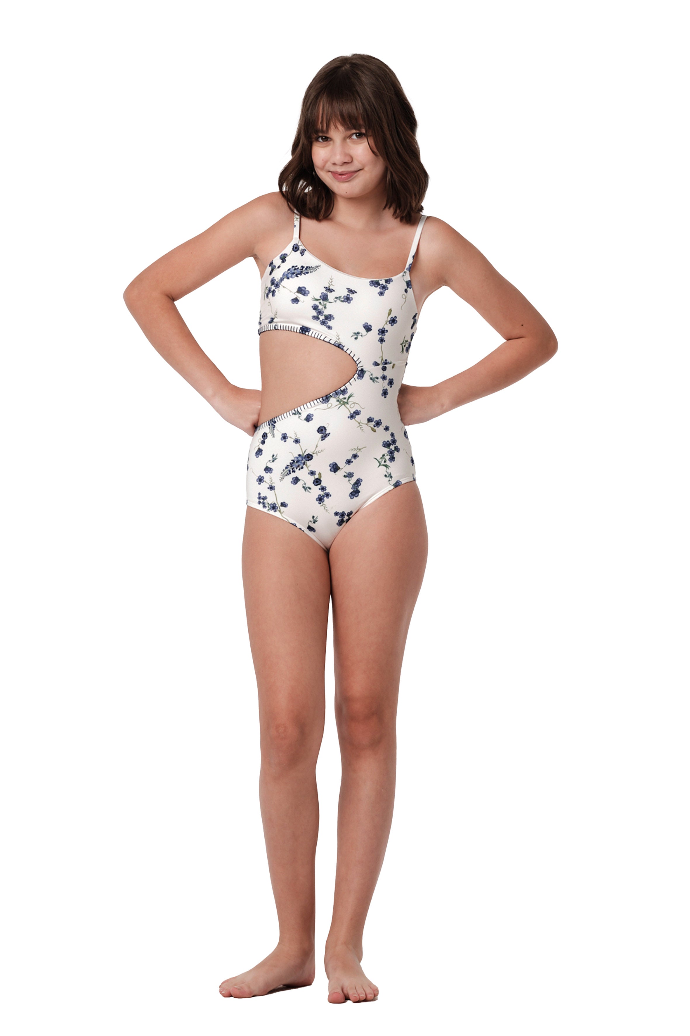 Let's Split - Fresia Navy One Piece