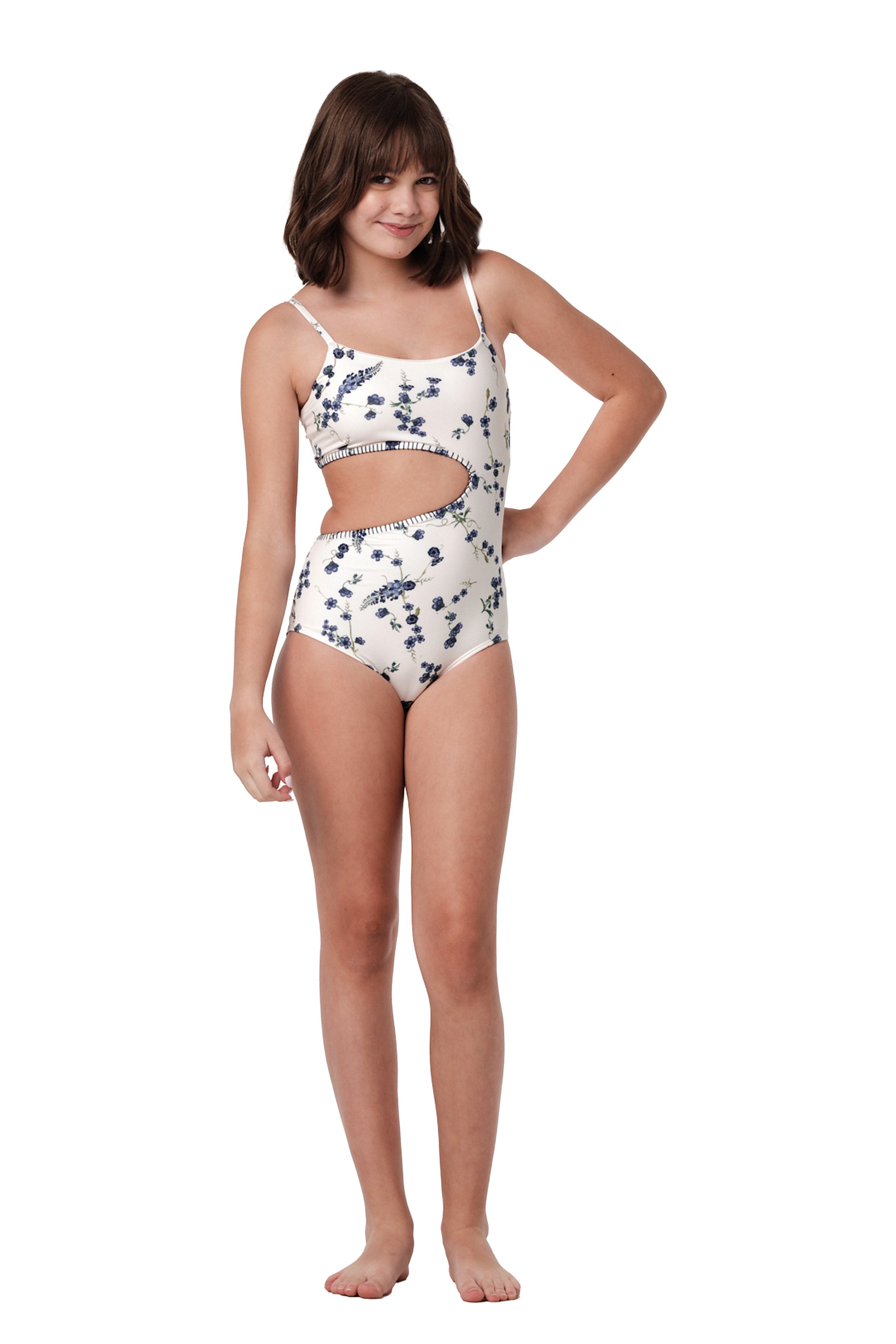 Let's Split - Fresia Navy One Piece