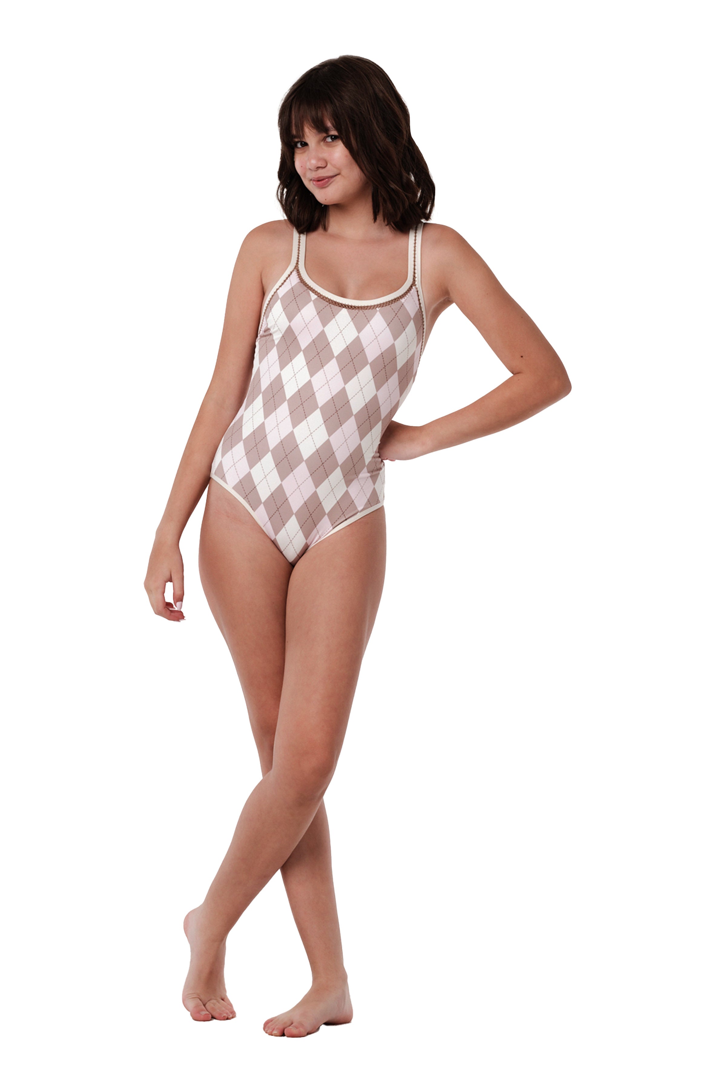 Crossed - Argyle One Piece