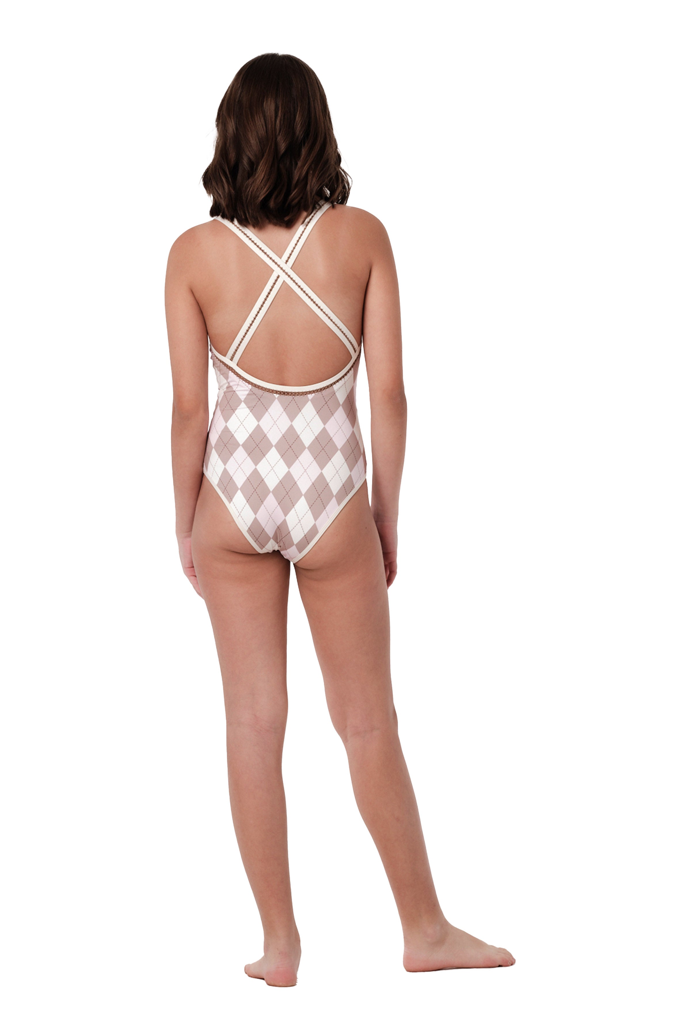 Crossed - Argyle One Piece