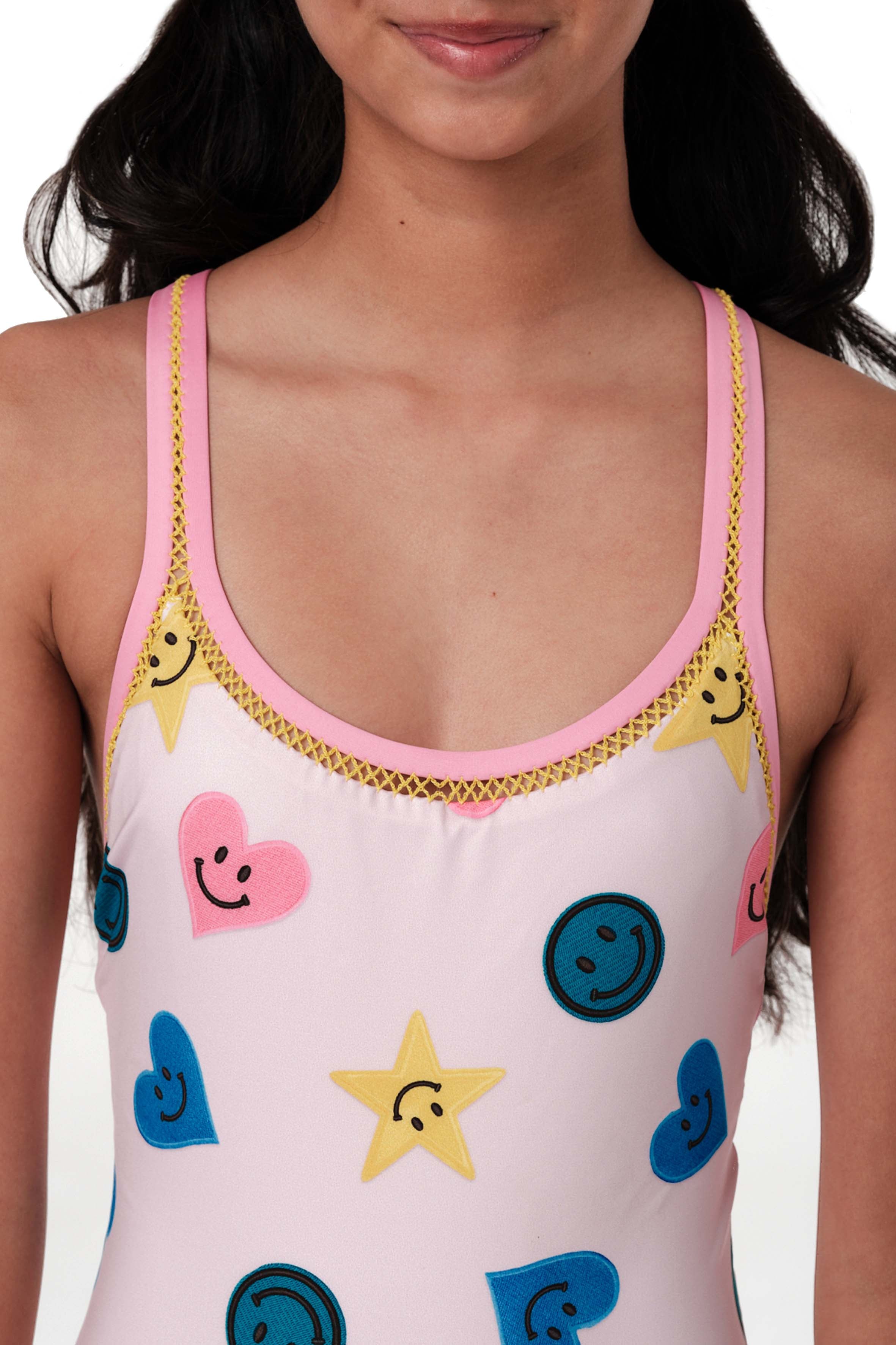 Crossed - Happy Day Pink One Piece
