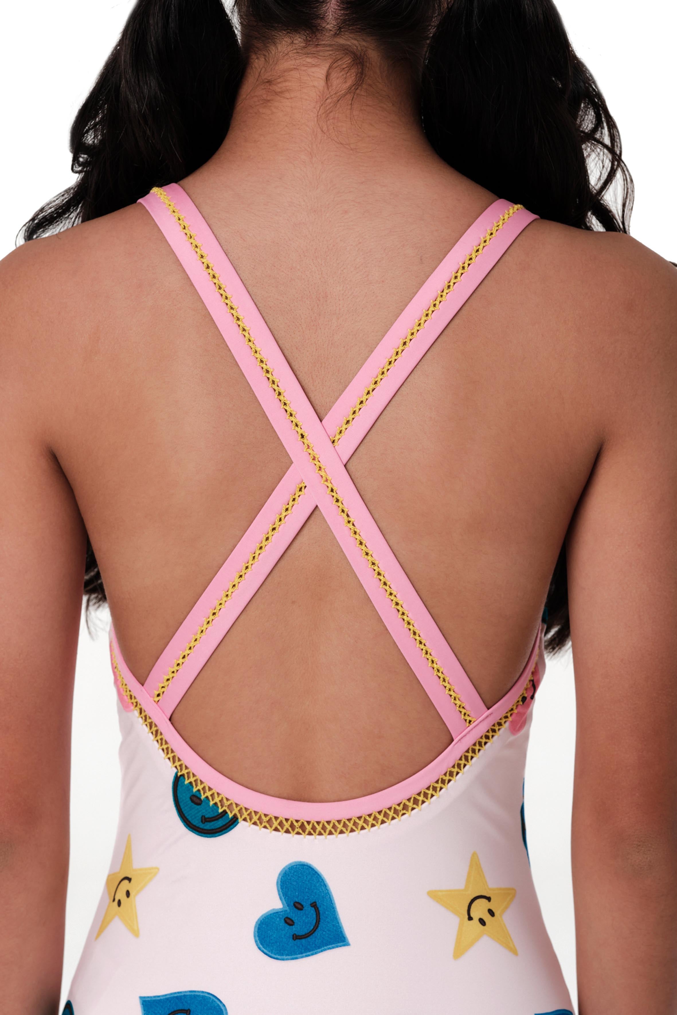 Crossed - Happy Day Pink One Piece