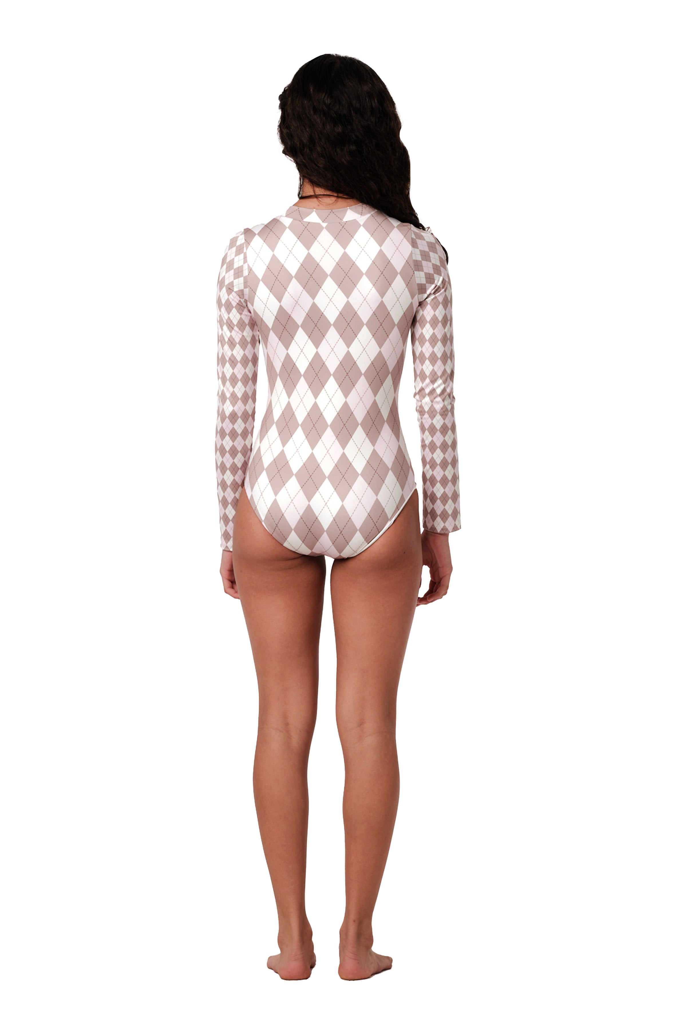 Scooba Doo - Argyle Pink One Piece