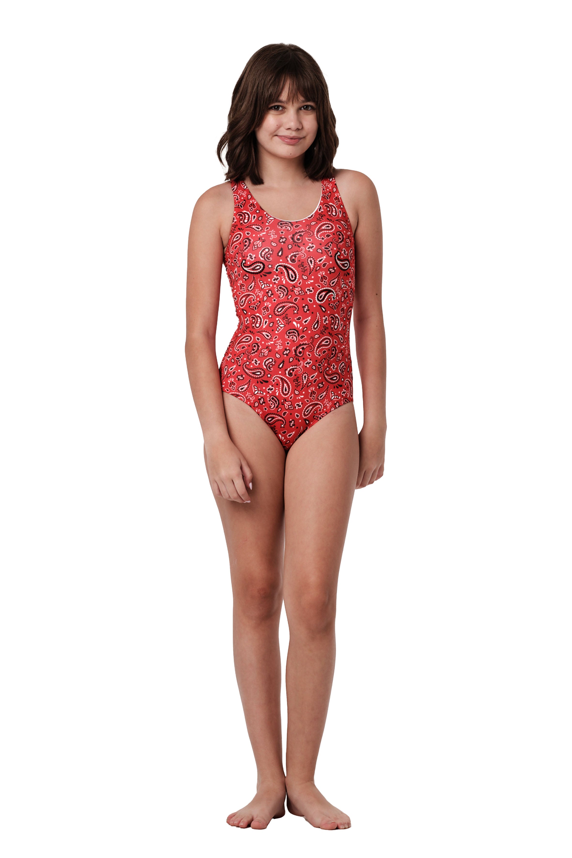 Not Too Basic - Bandana Red One Piece