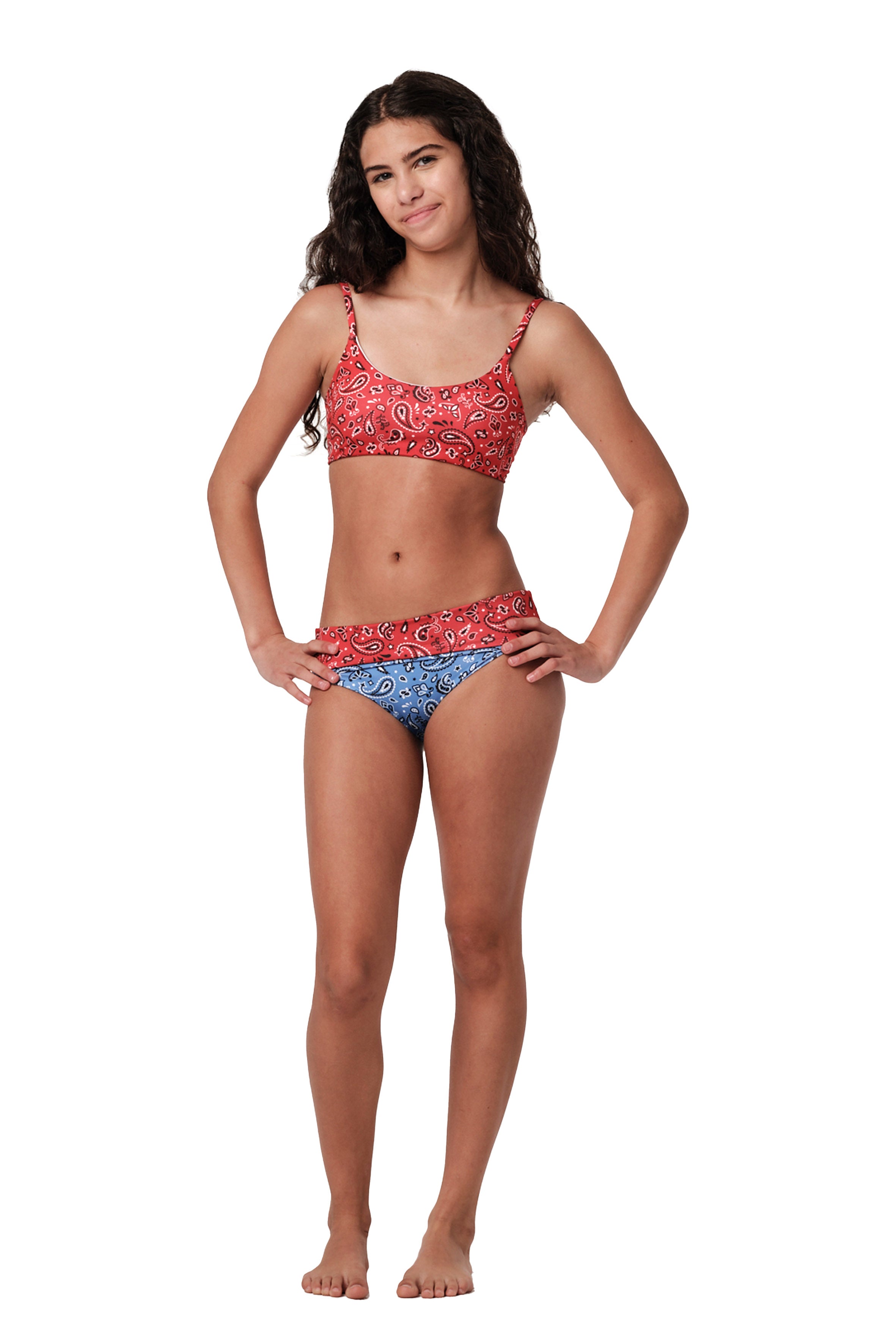Highs and Lows - Bandana Red Bikini Set