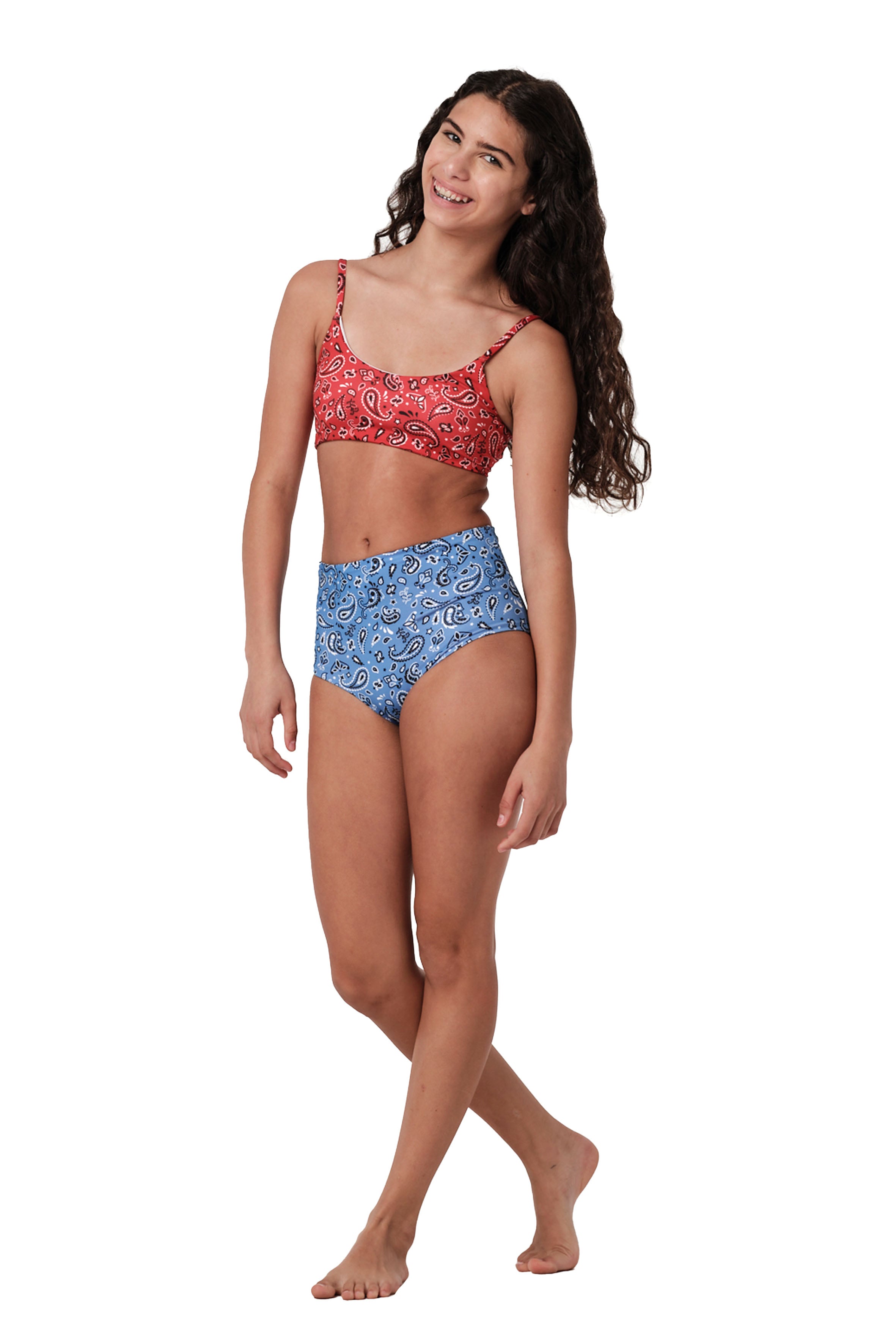 Highs and Lows - Bandana Red Bikini Set
