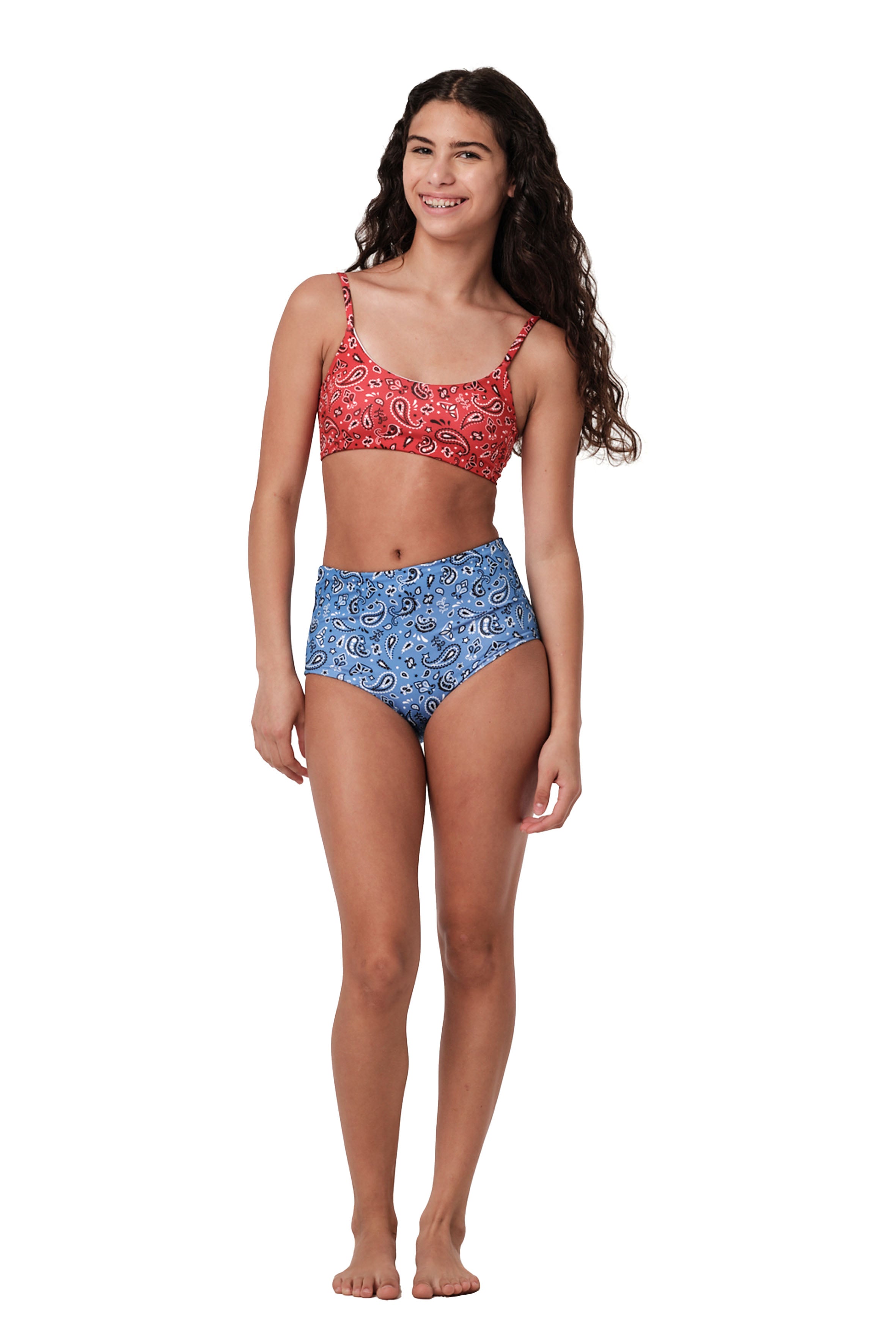 Highs and Lows - Bandana Red Bikini Set