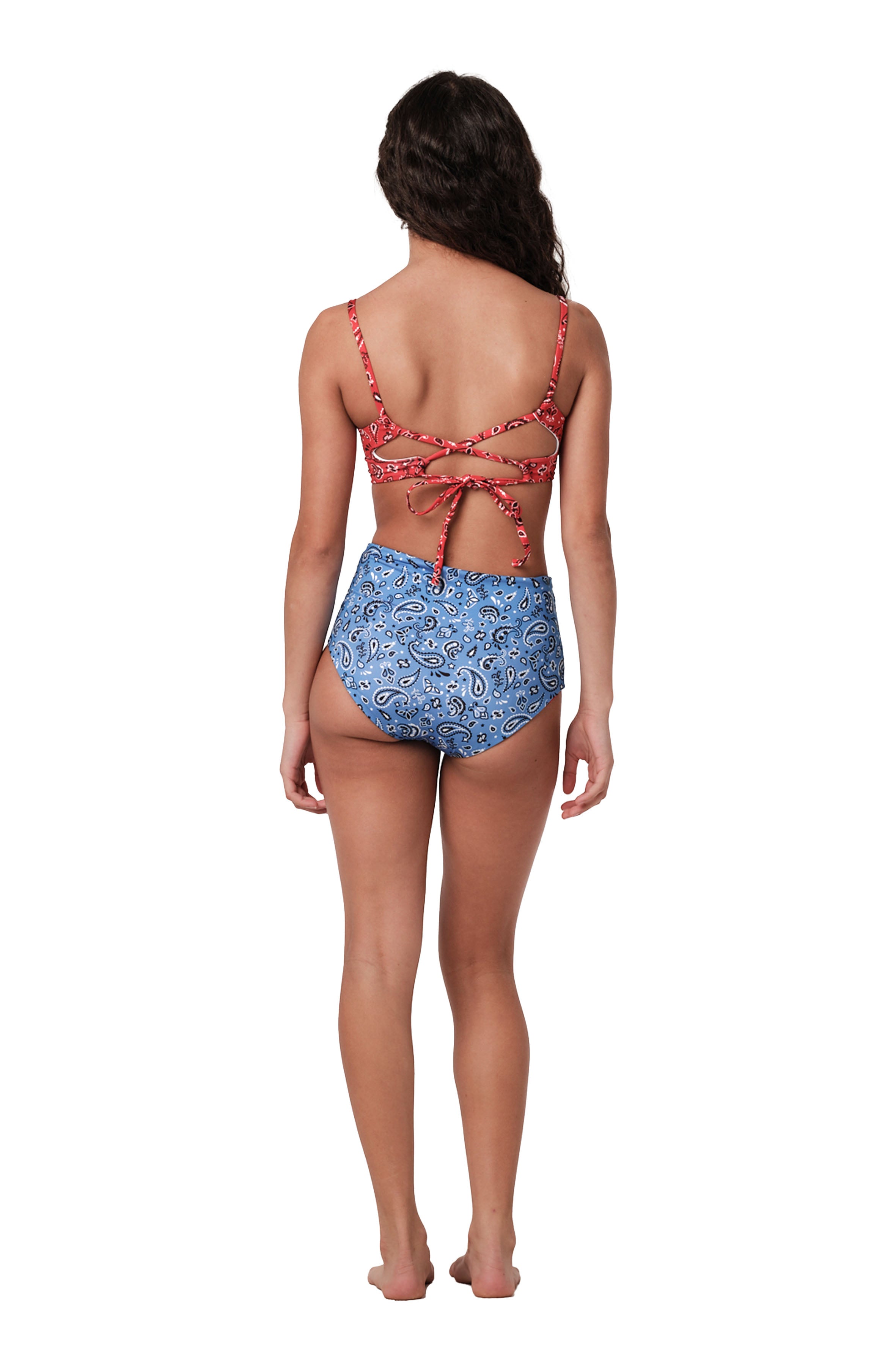 Highs and Lows - Bandana Red Bikini Set