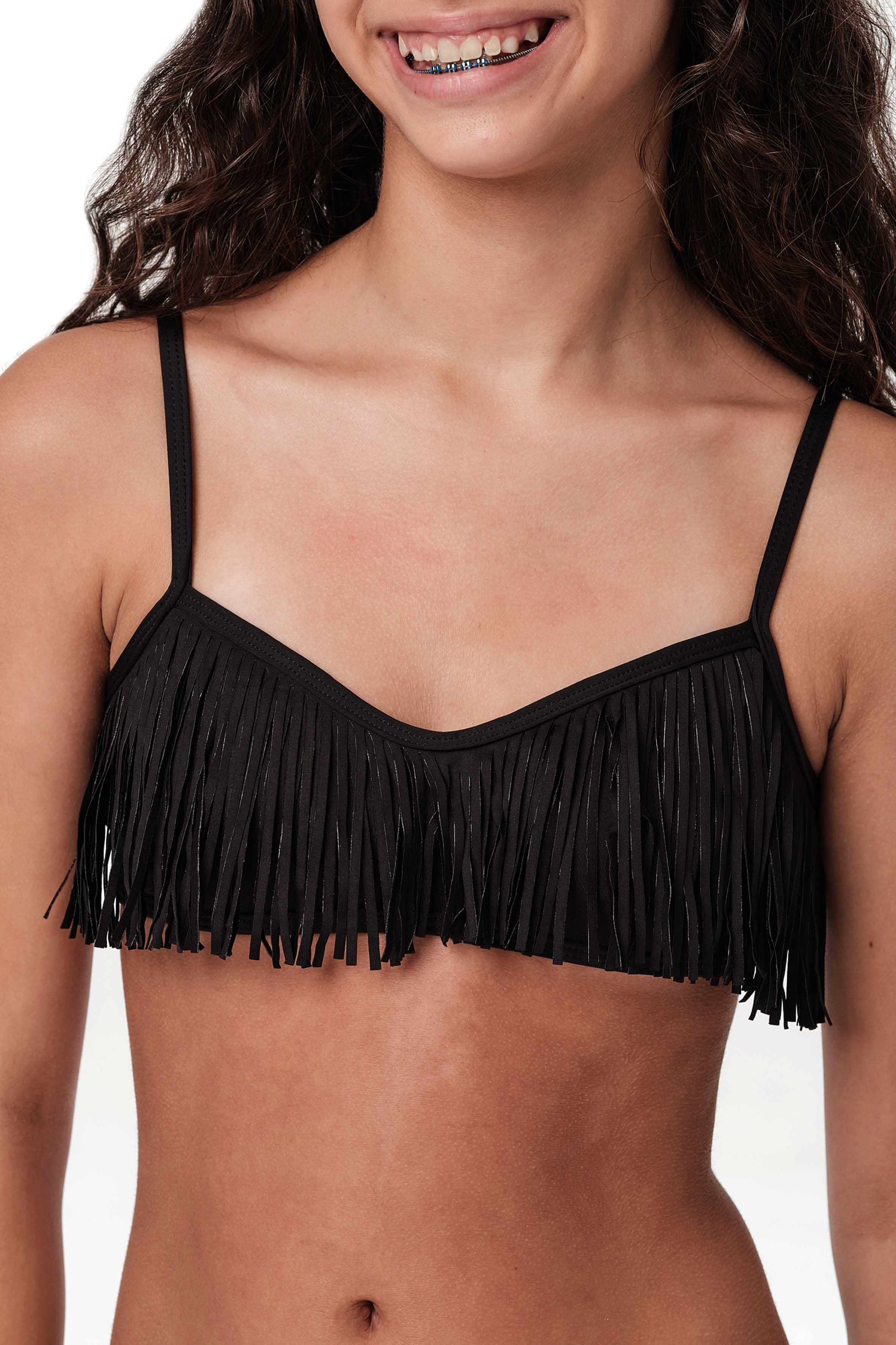 Fringie - Black Bikini Set (FINAL SALE)