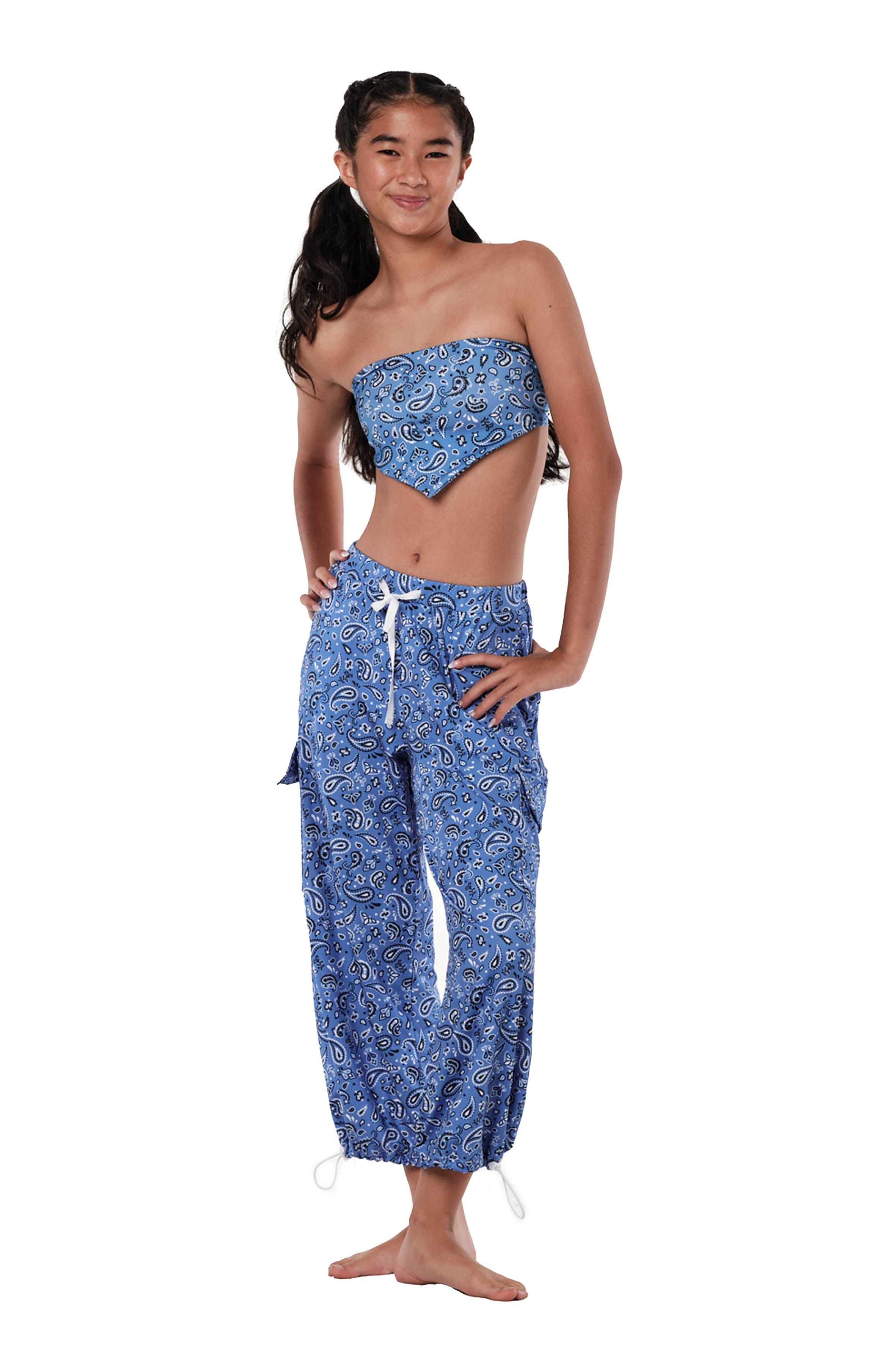 On Point - Bandana Blue Top