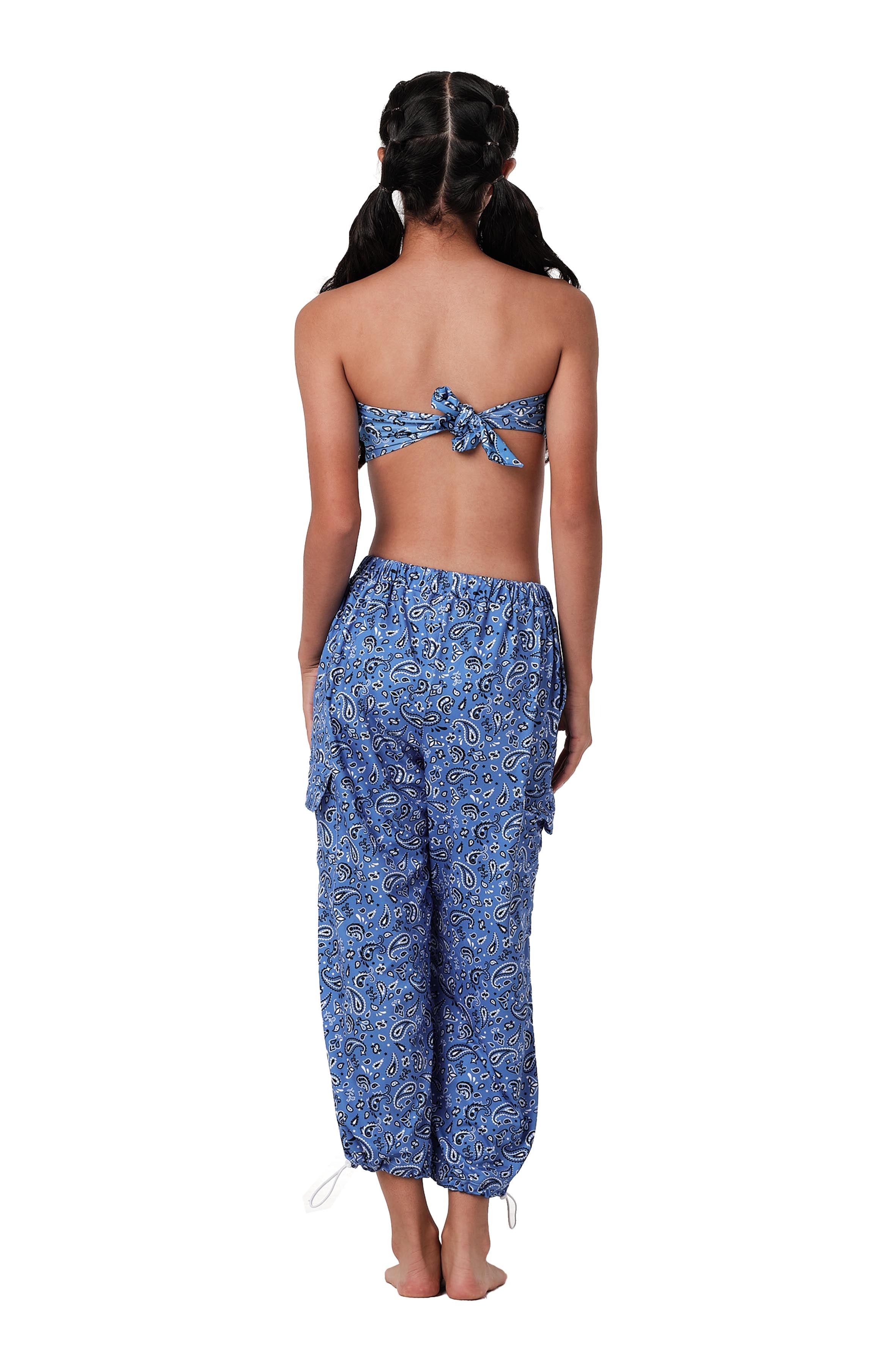 On Point - Bandana Blue Top