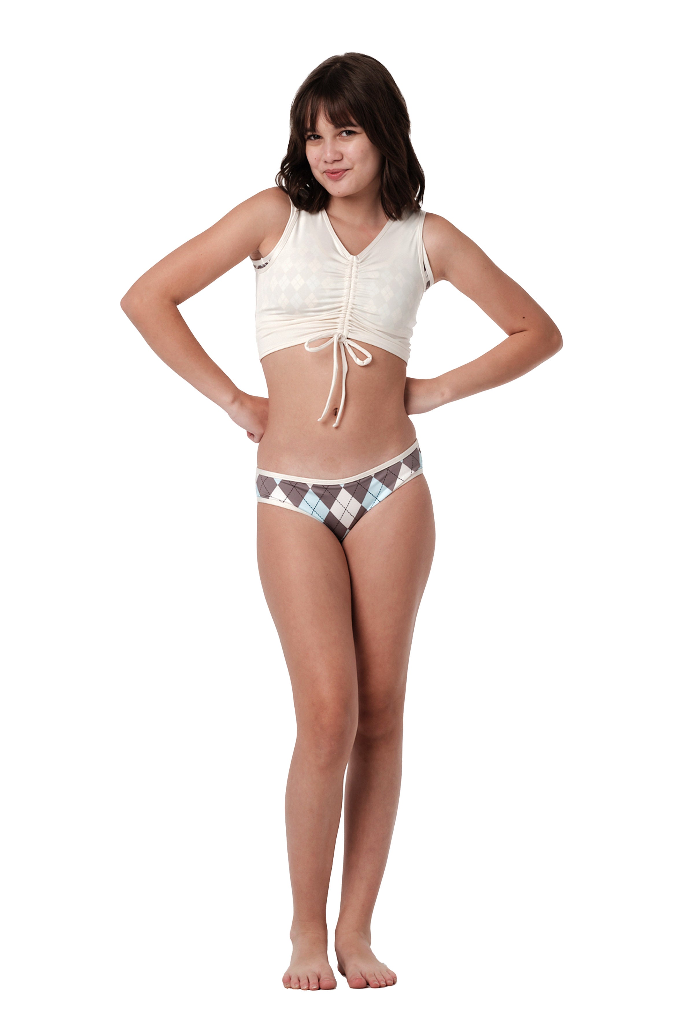 Pull Up - Cream Top  Cover Up