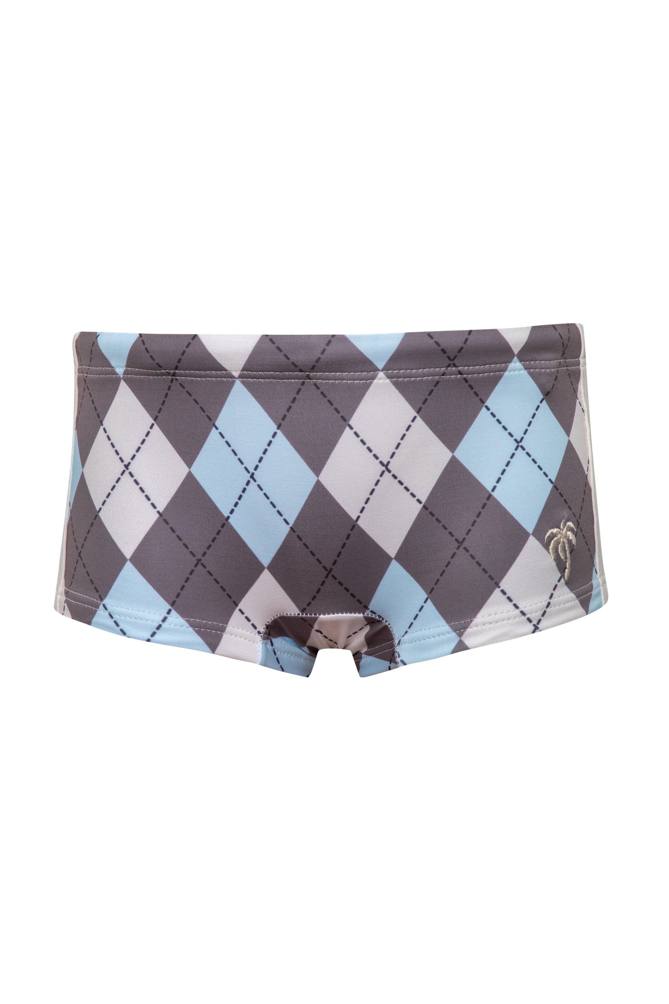 Oh Boy! Argyle Sky - Swim Shorts