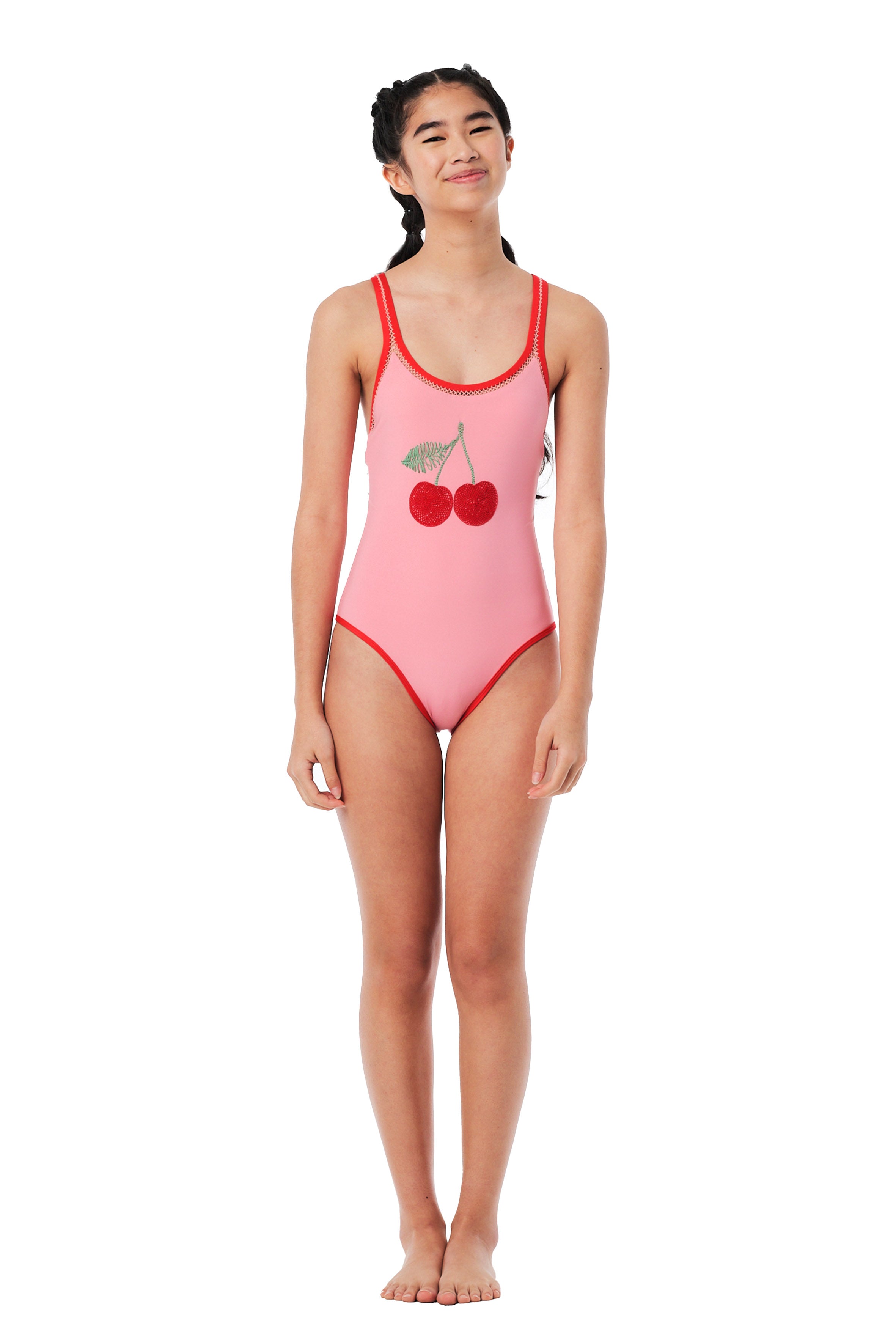 Crossed -  Cherry Blush One Piece