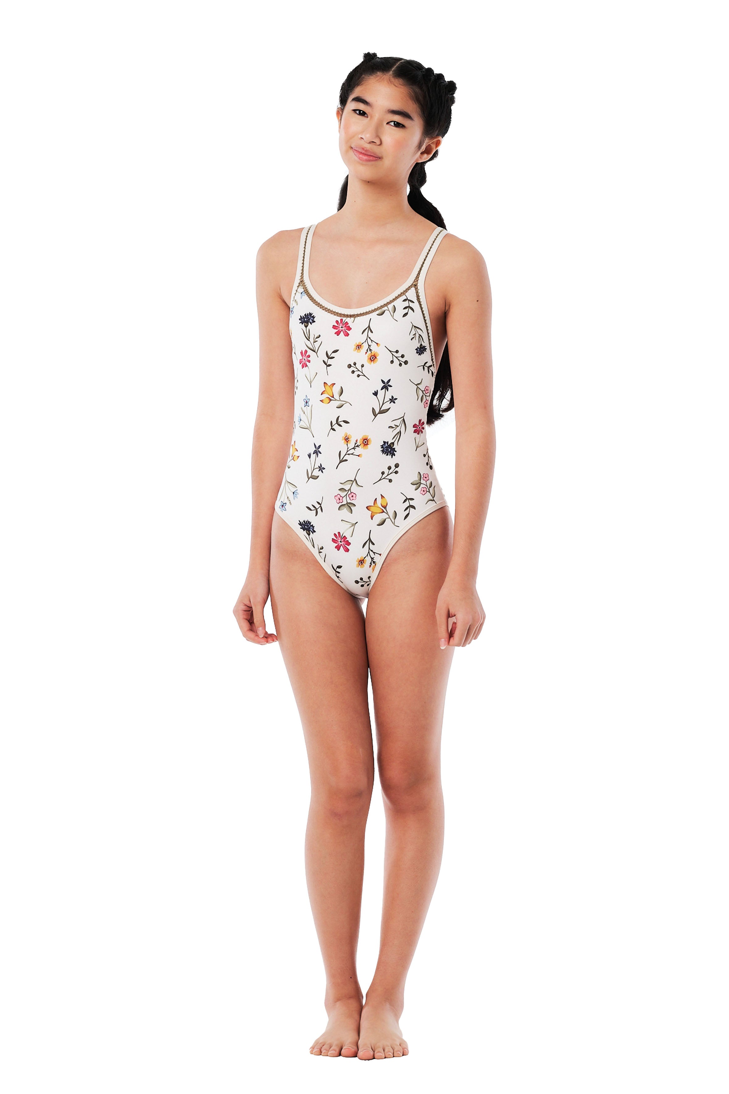 Crossed -  Just Flowers One Piece