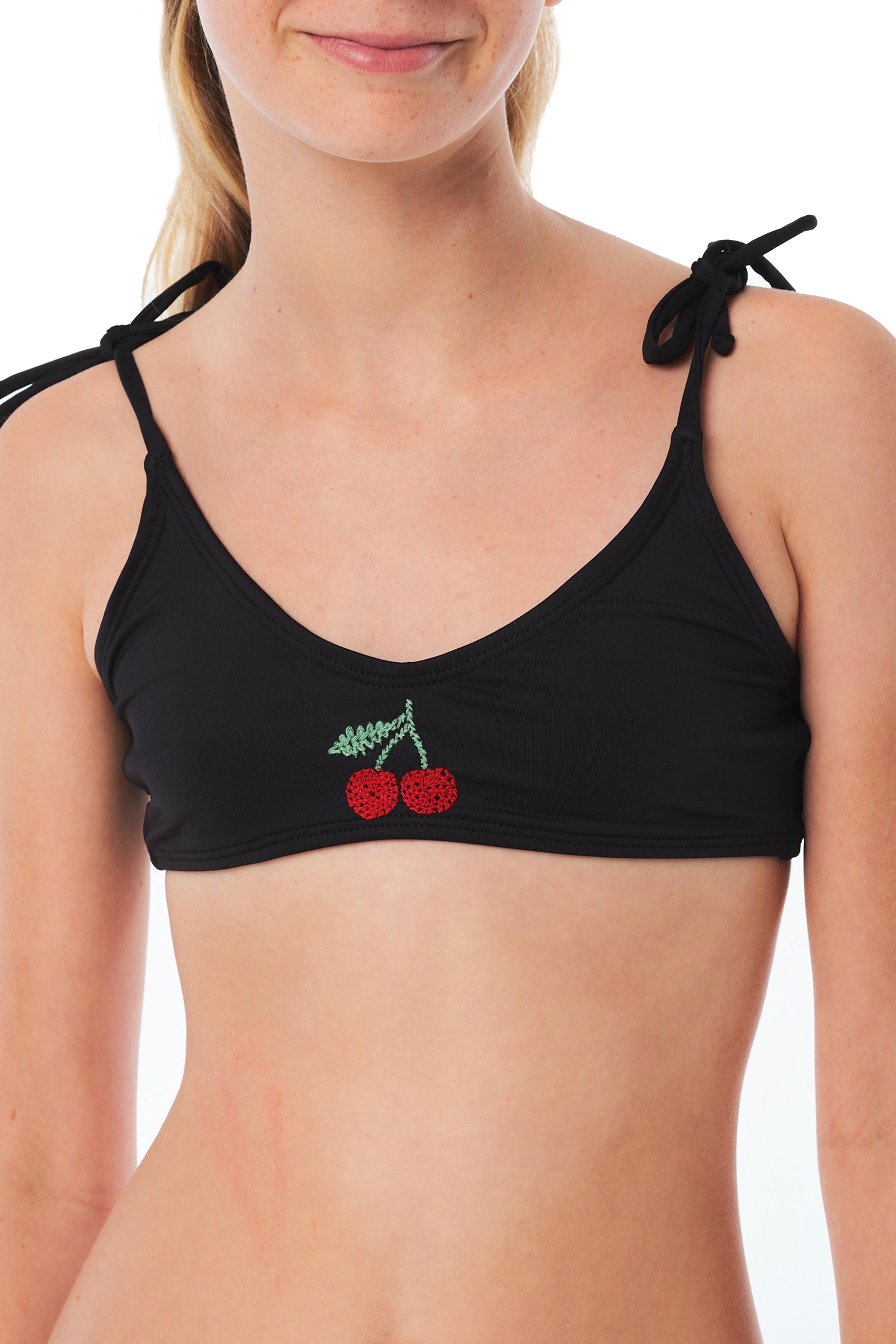 Simply Fancy - Cherry Black Bikini Set