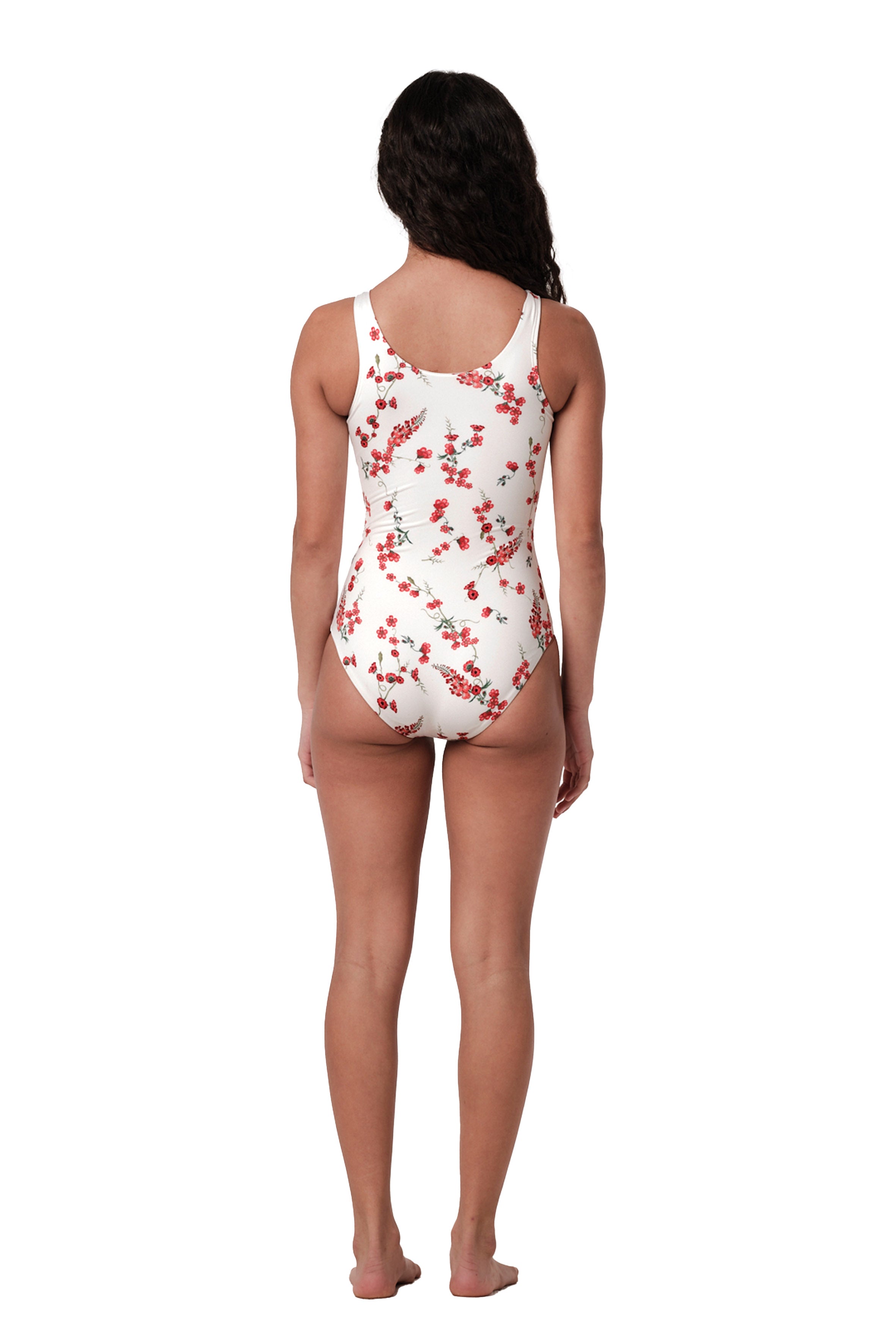 Tiny Tie - Fresia Red One Piece