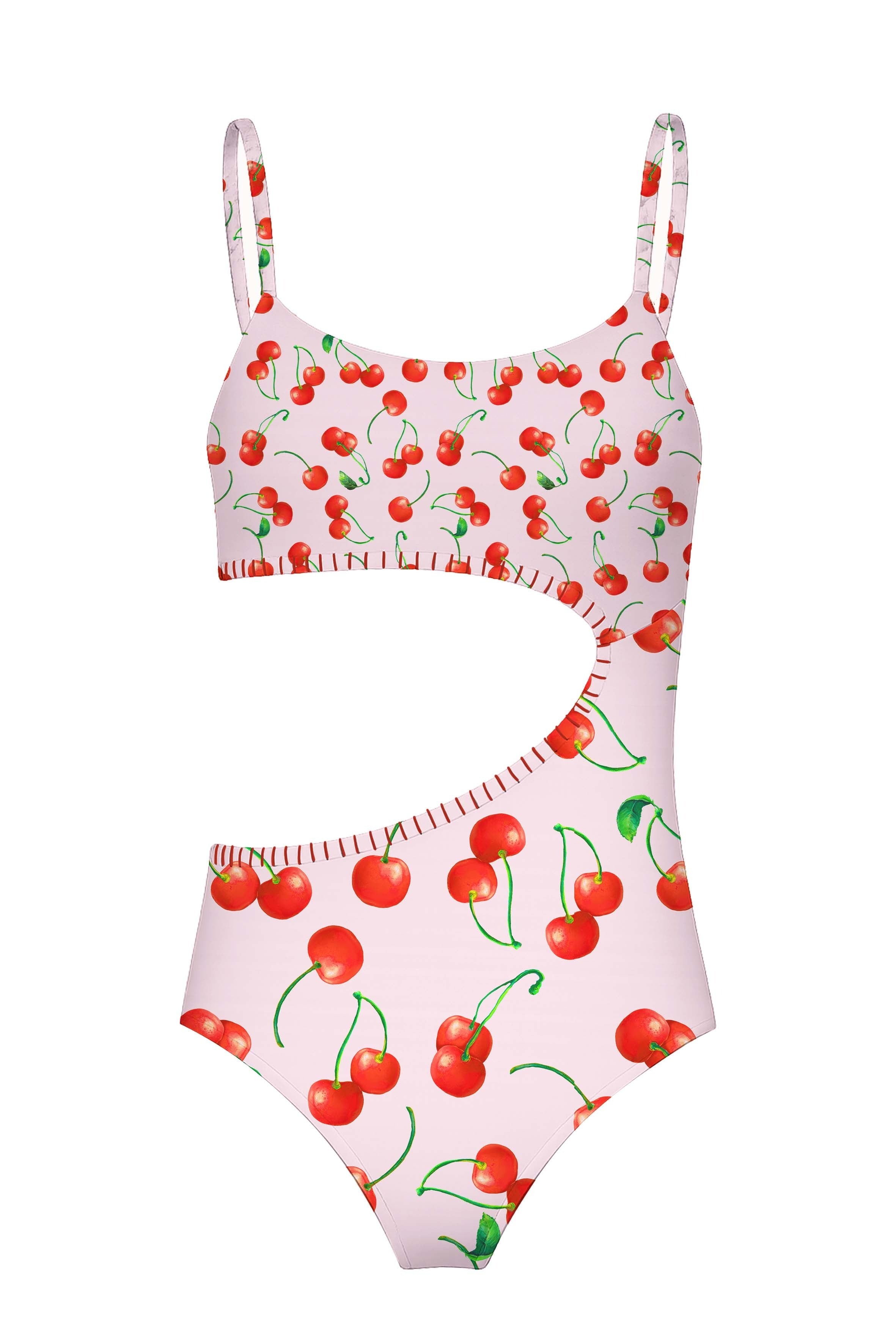 Let's Split - Very Cherry One Piece