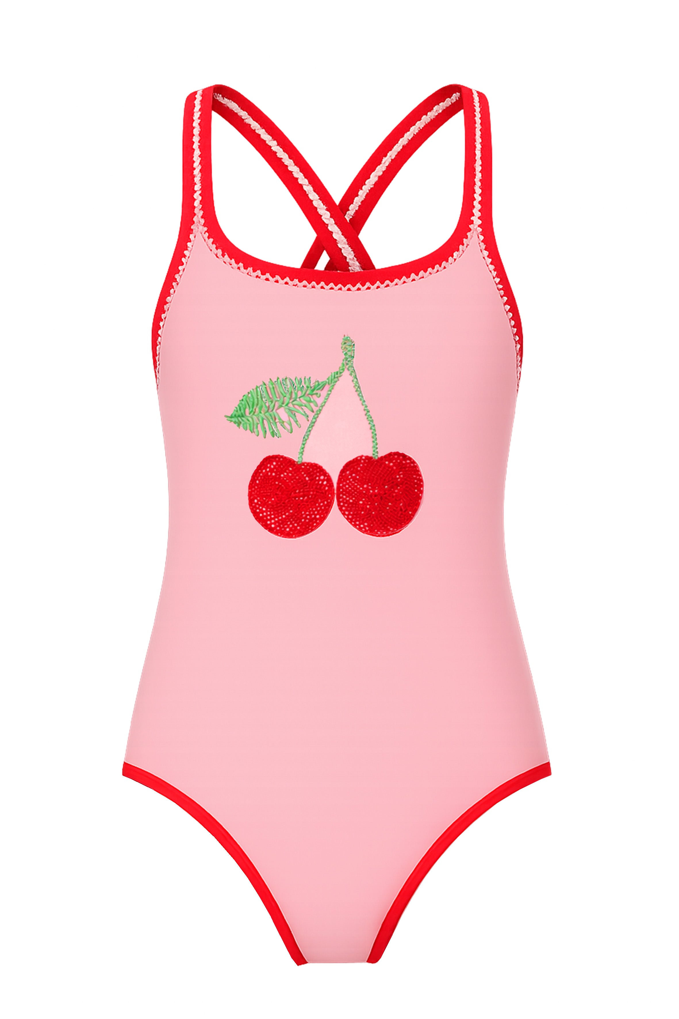 Crossed -  Cherry Blush One Piece