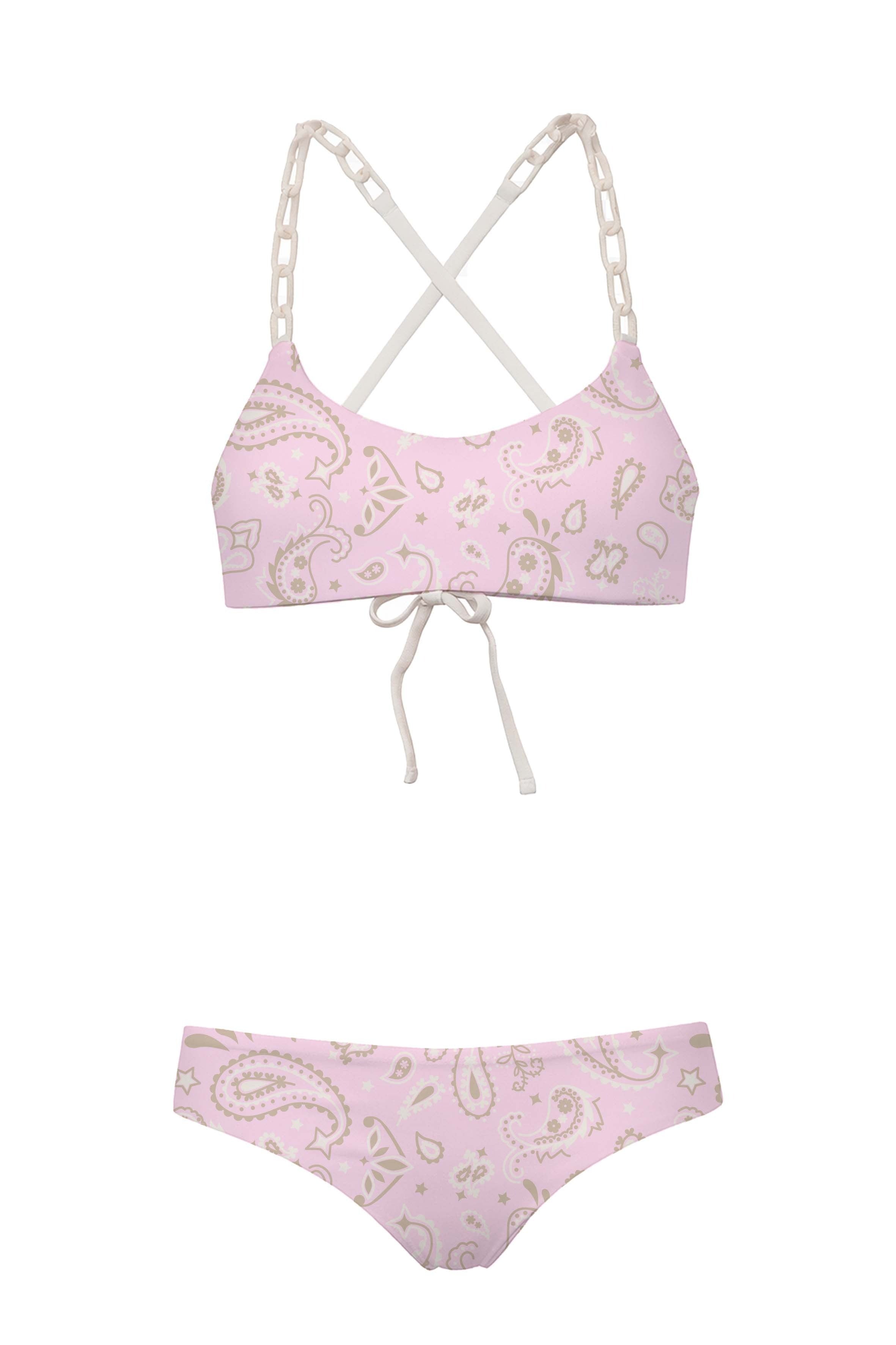 Linked - Paisley Pink Bikini Set