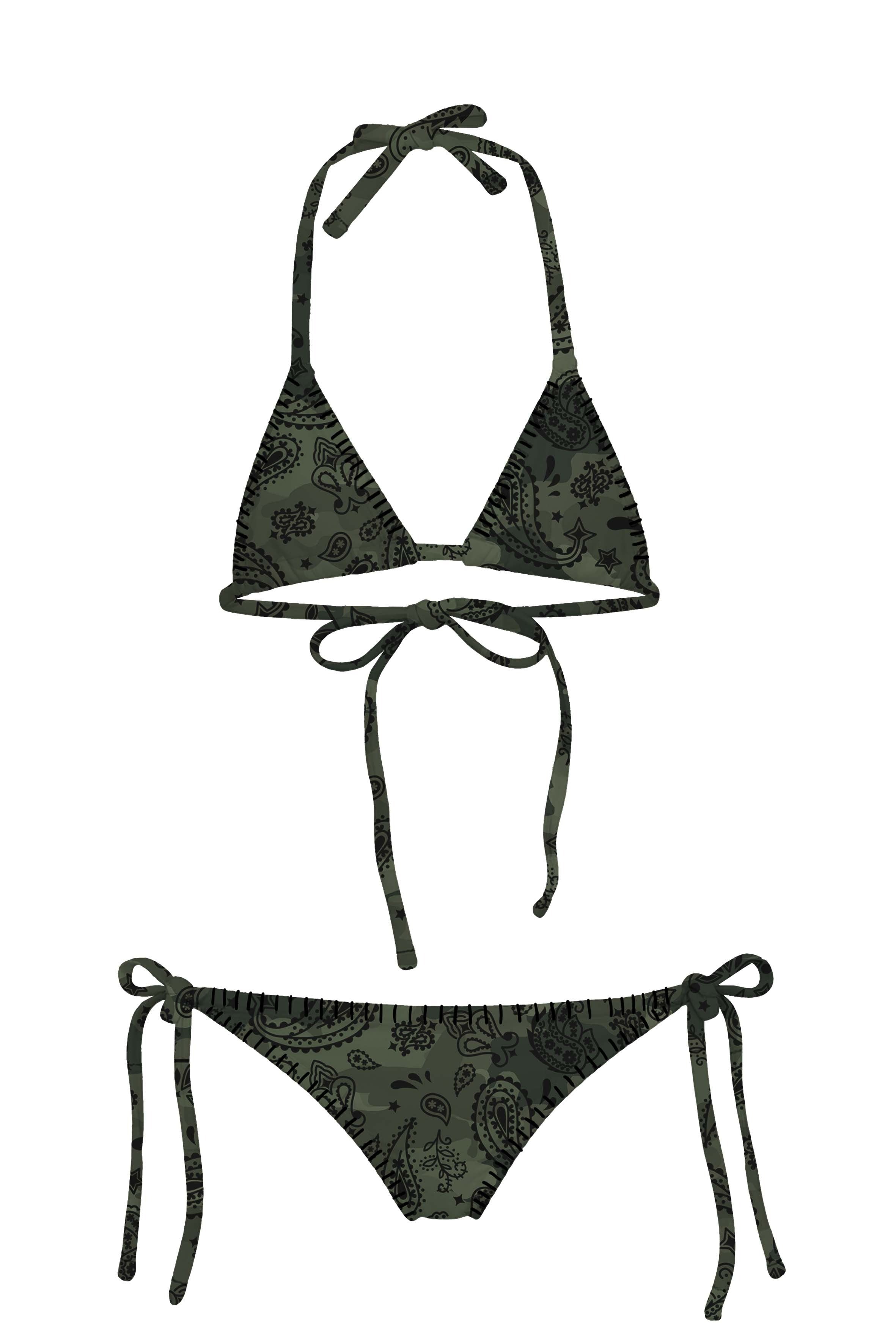 The String Camo Bikini Set