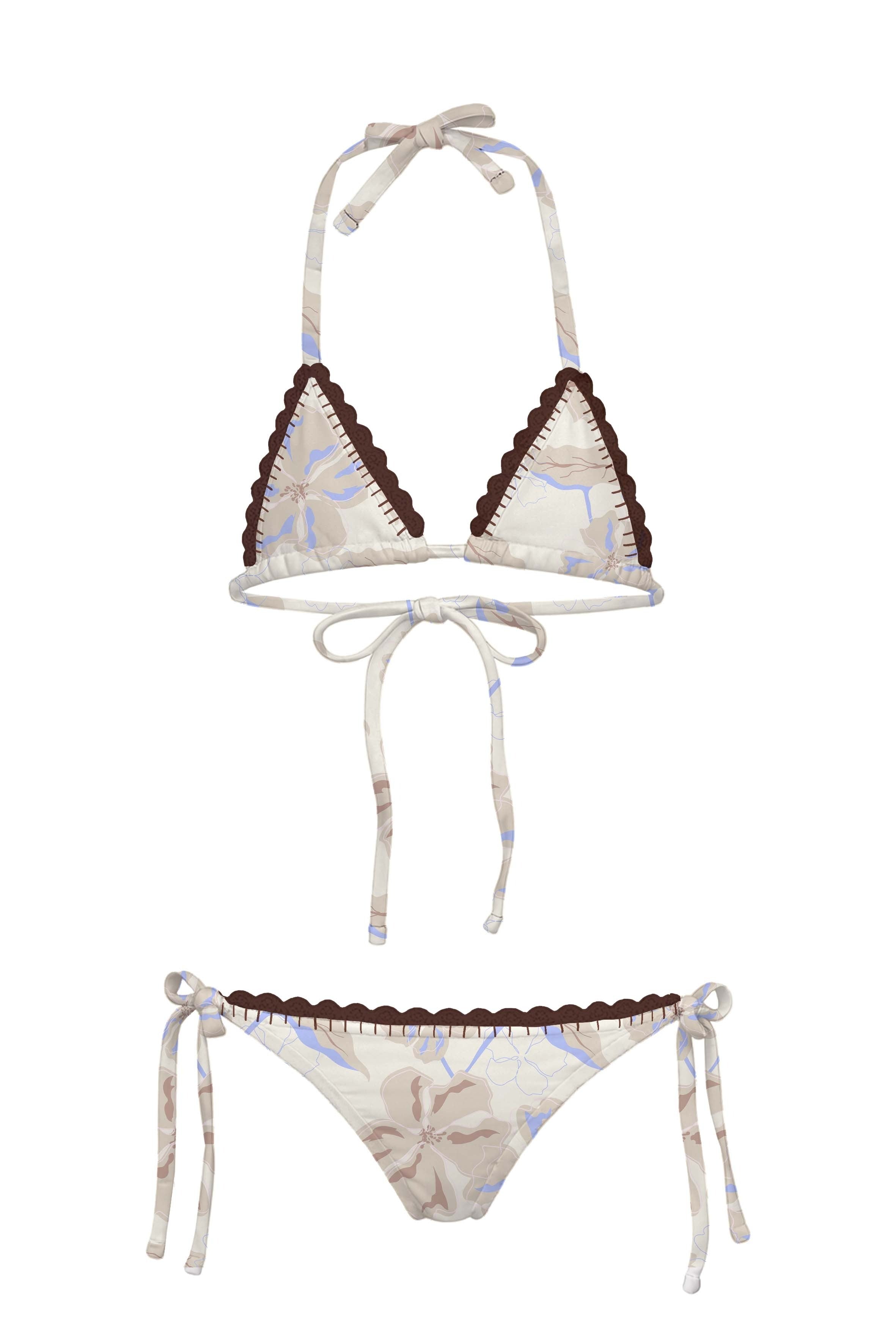 Crochet - Florals Bikini Set