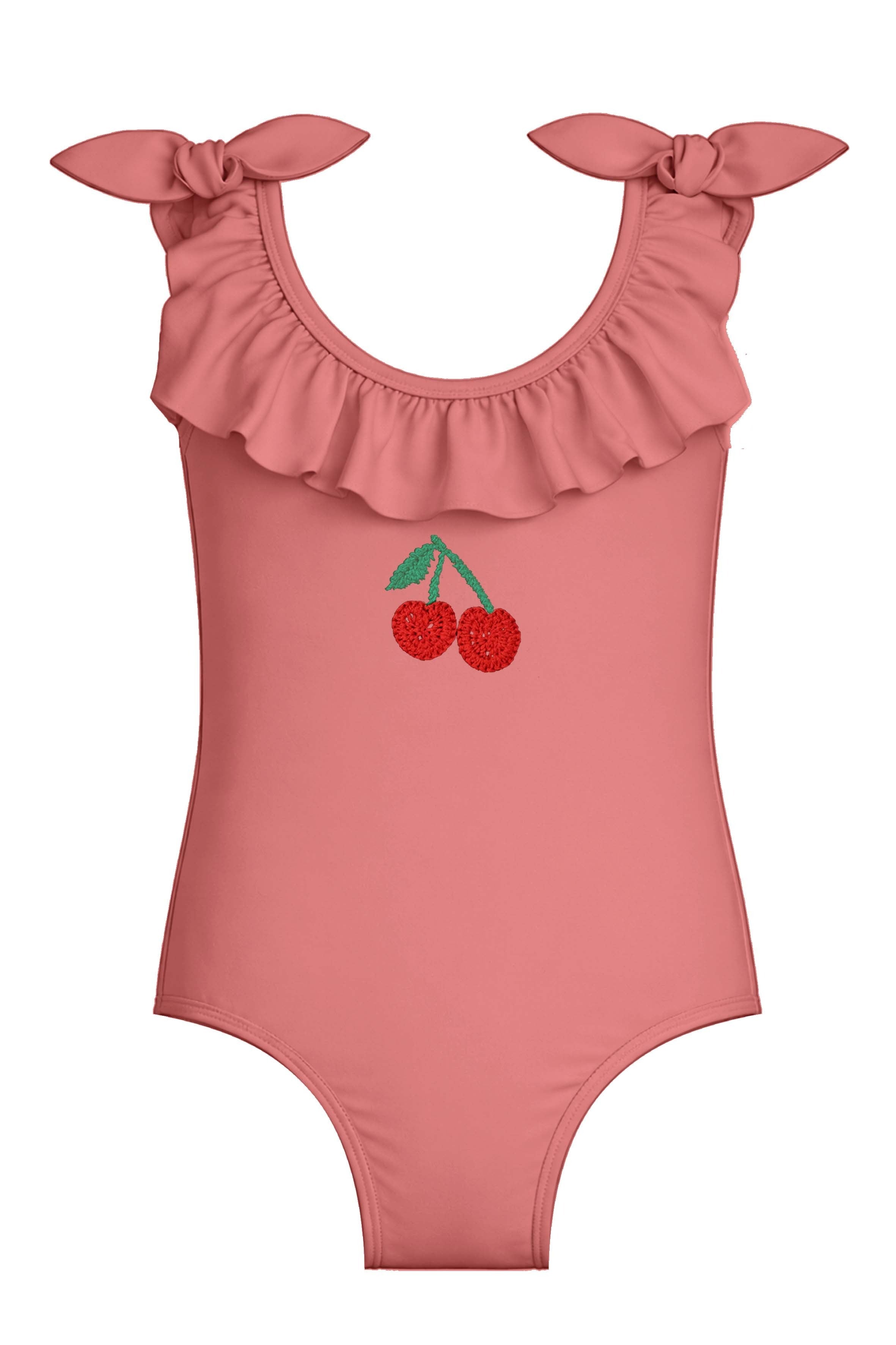 Bows - Cherry Blush Baby One Piece