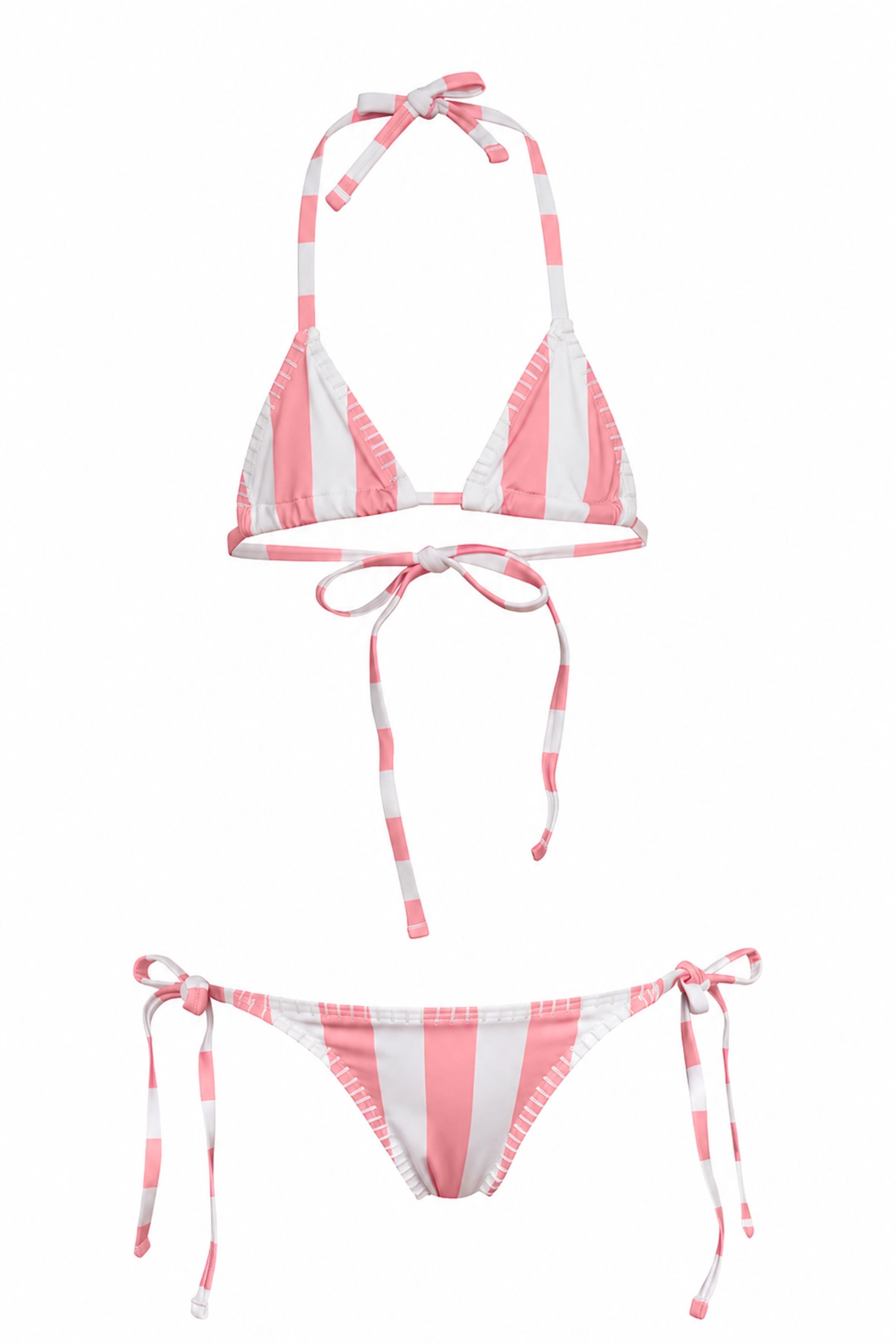The String - Lines Pink Bikini Set