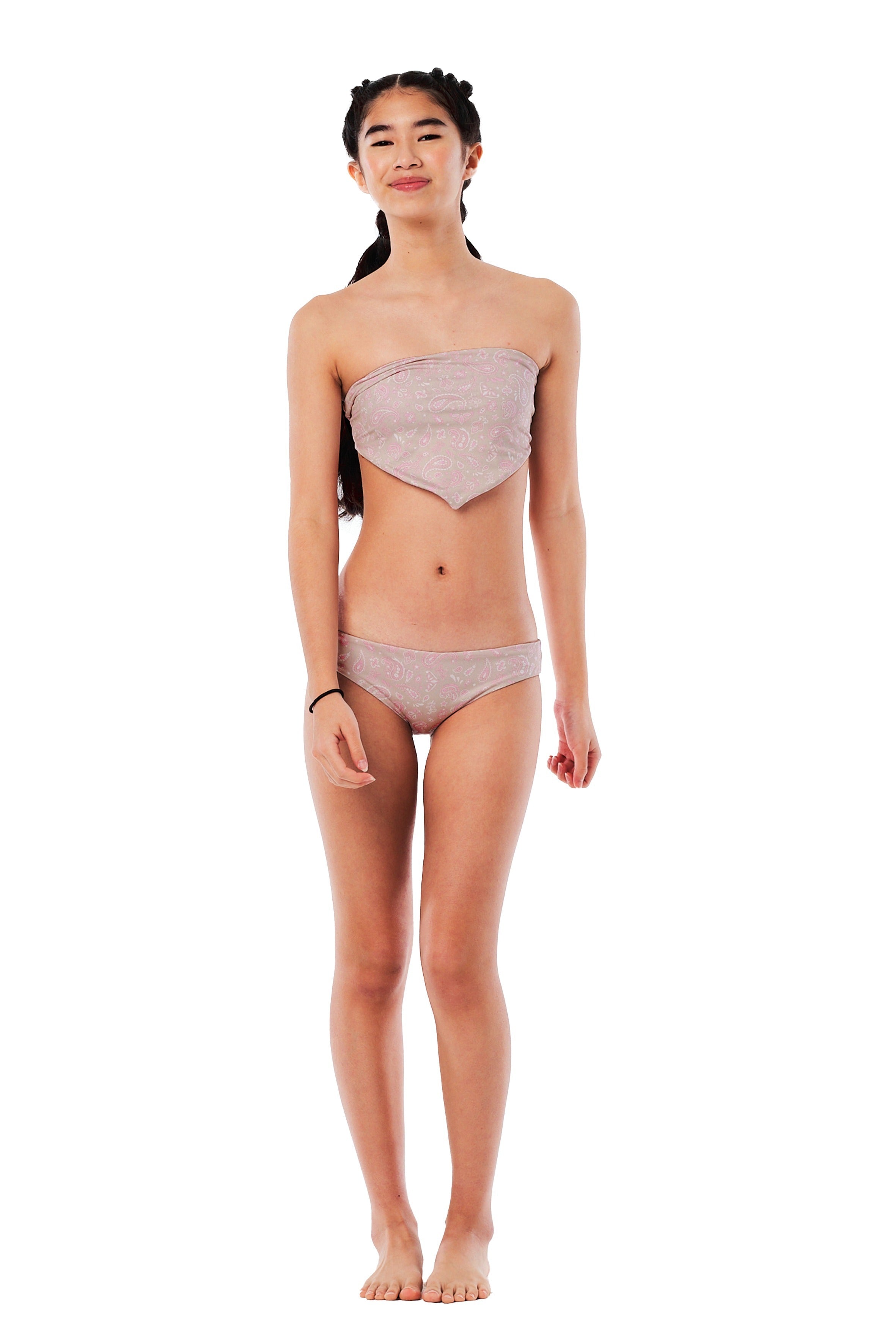 On Point - Paisley Beige Bikini Set