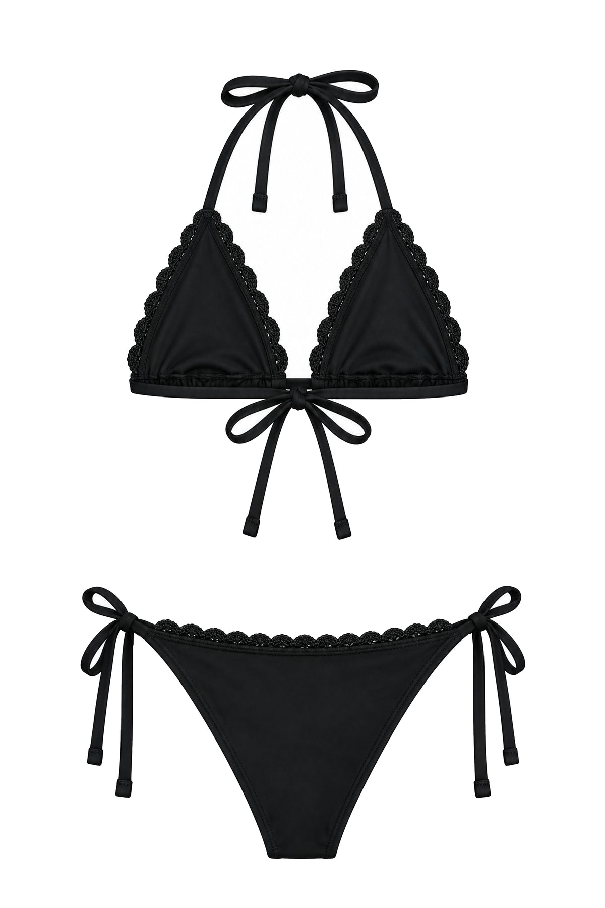 Crochet - Black Bikini Set