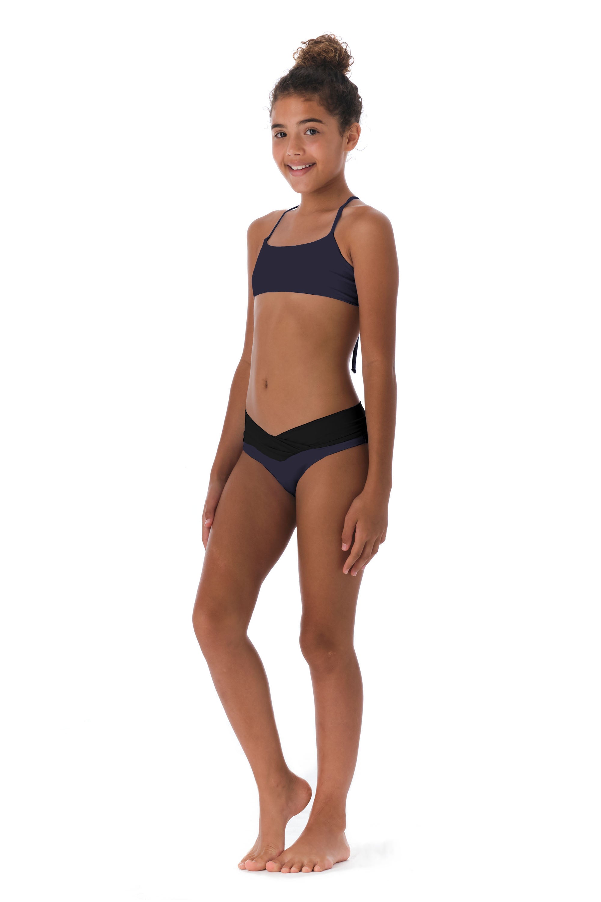 Kids top black bikinis